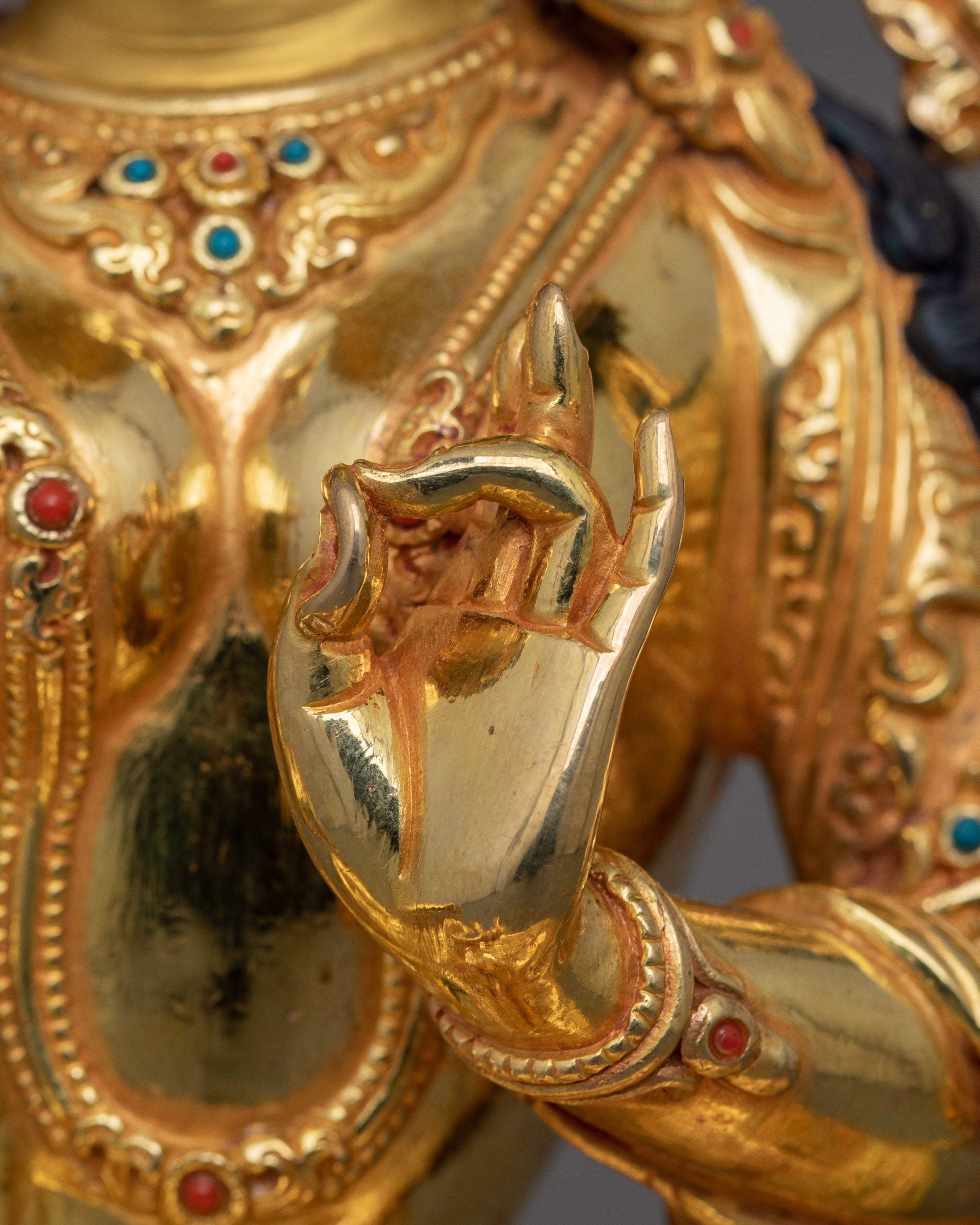 Himalayan Buddhist Goddess Green Tara Statue | Vajrayana Buddhism Deity