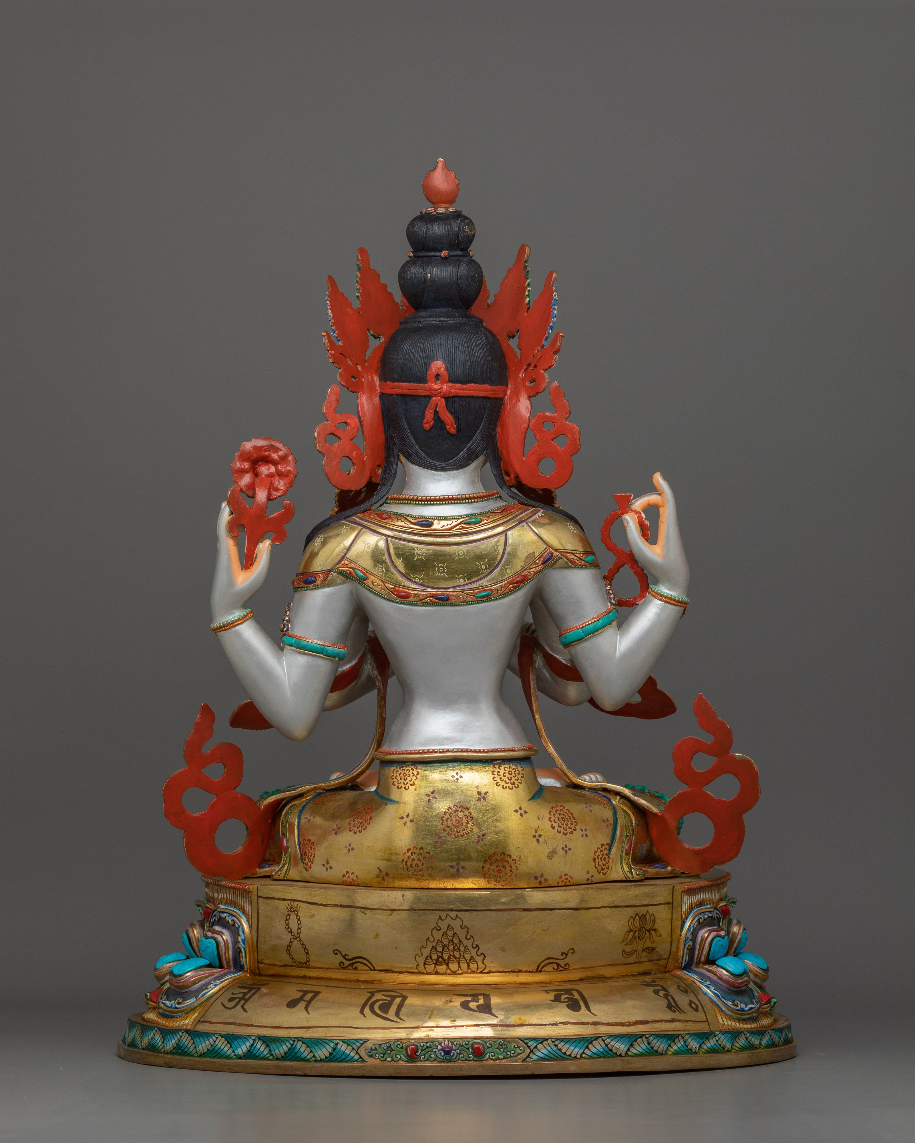 Handcrafted Figurine of Chenresig  | Tibetan Buddhist Altar Decor