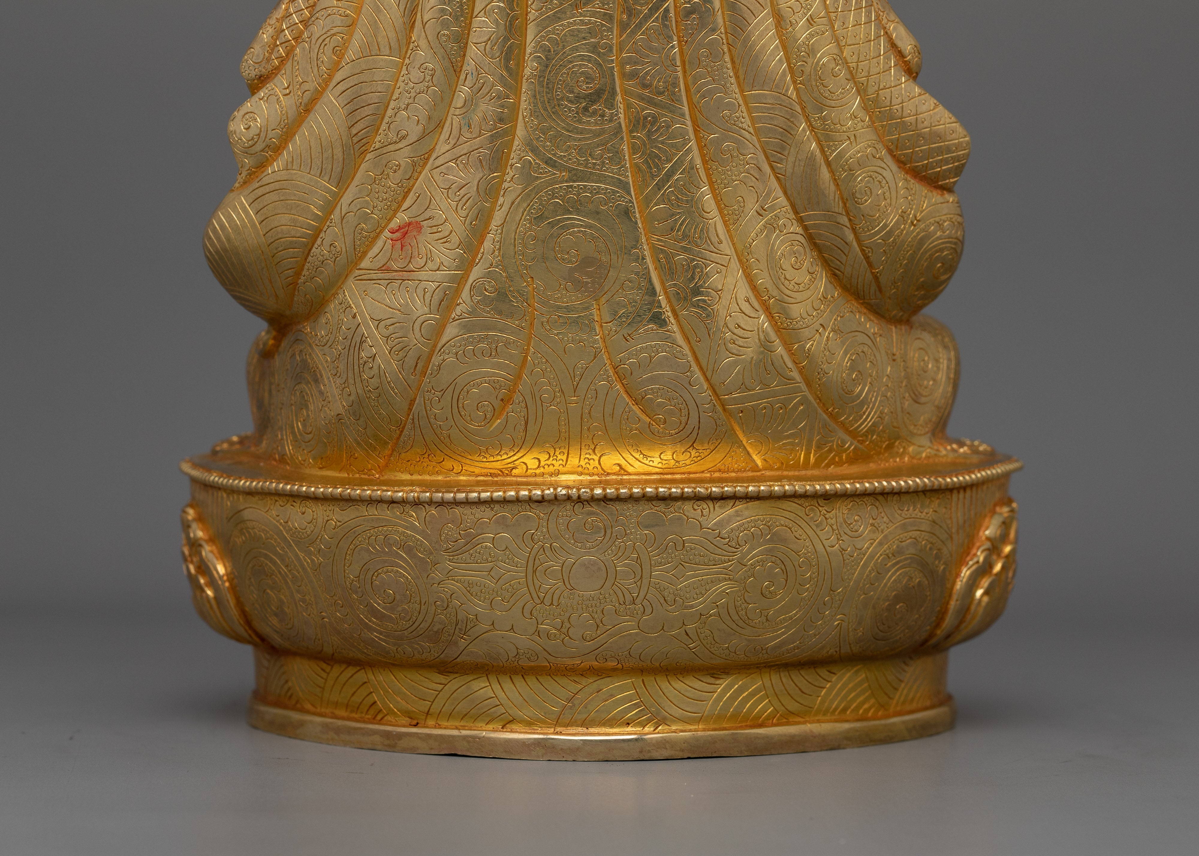 24K Gold Gilded Guru Tsokye Dorje Statue | The Wrathful Manifestation of Guru Rinpoche