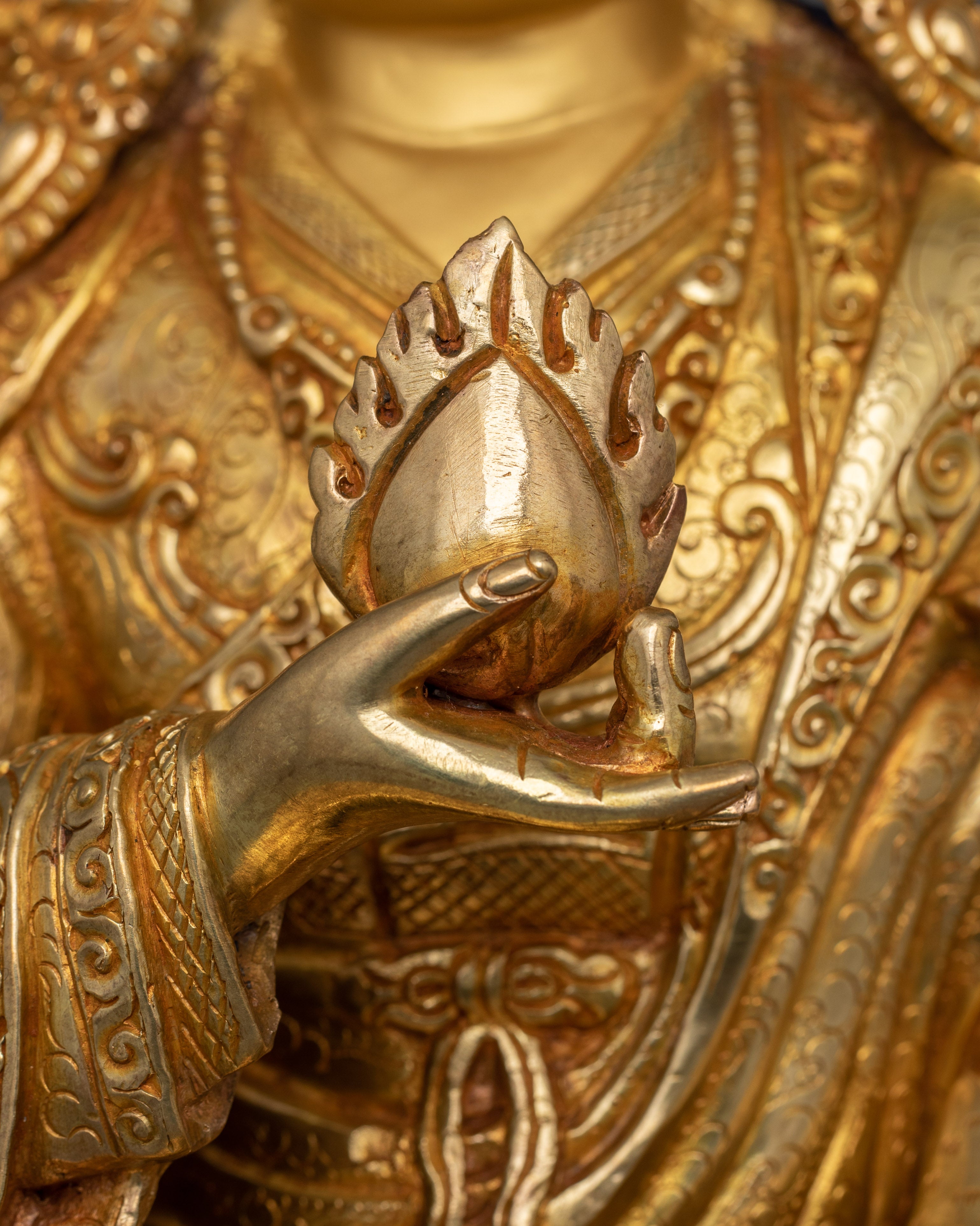 14.6 Inches Guru Norla Statue | The Wealth-Granting Manifestation of Guru Rinpoche