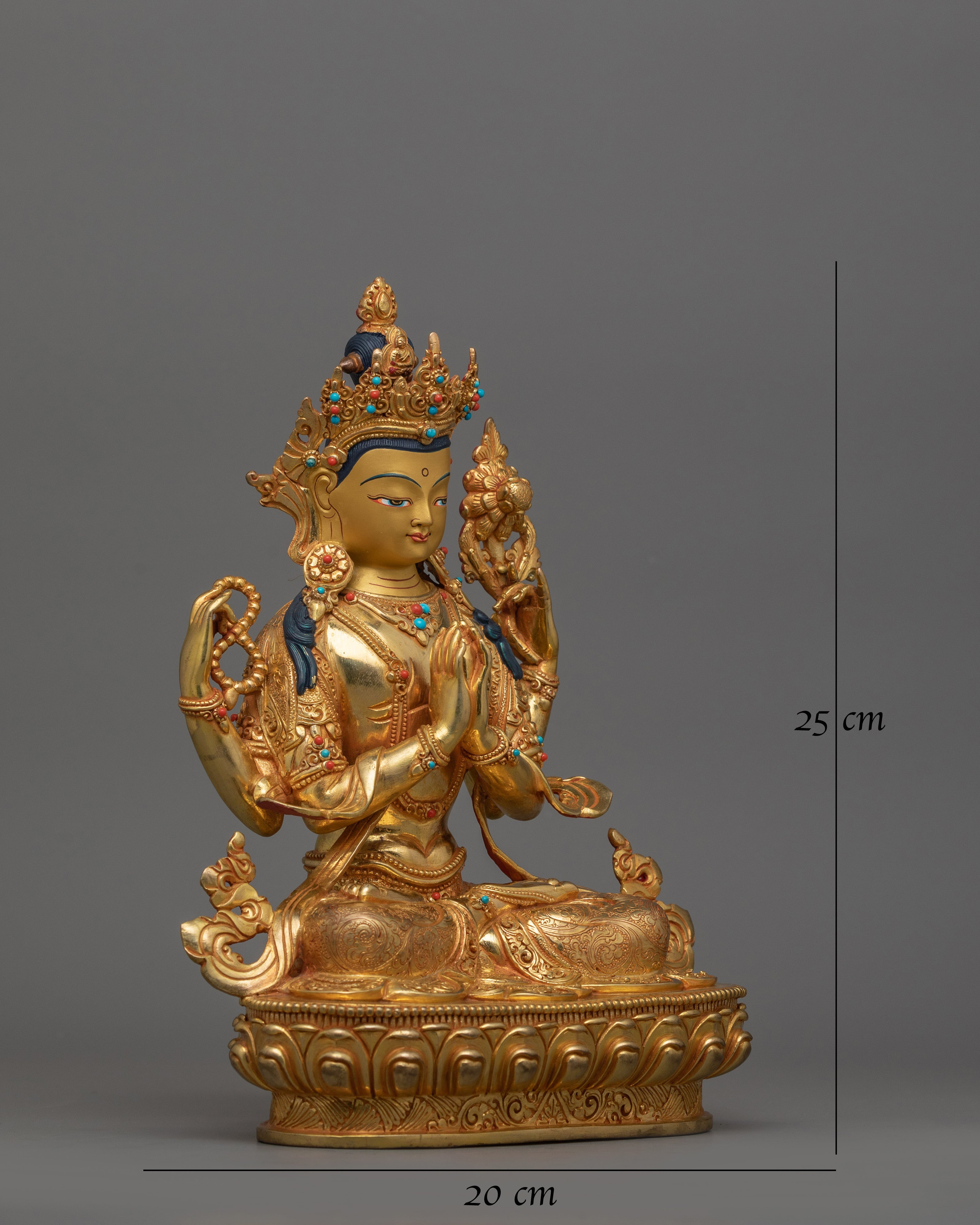 Gorgeous Four armed Chenrezig