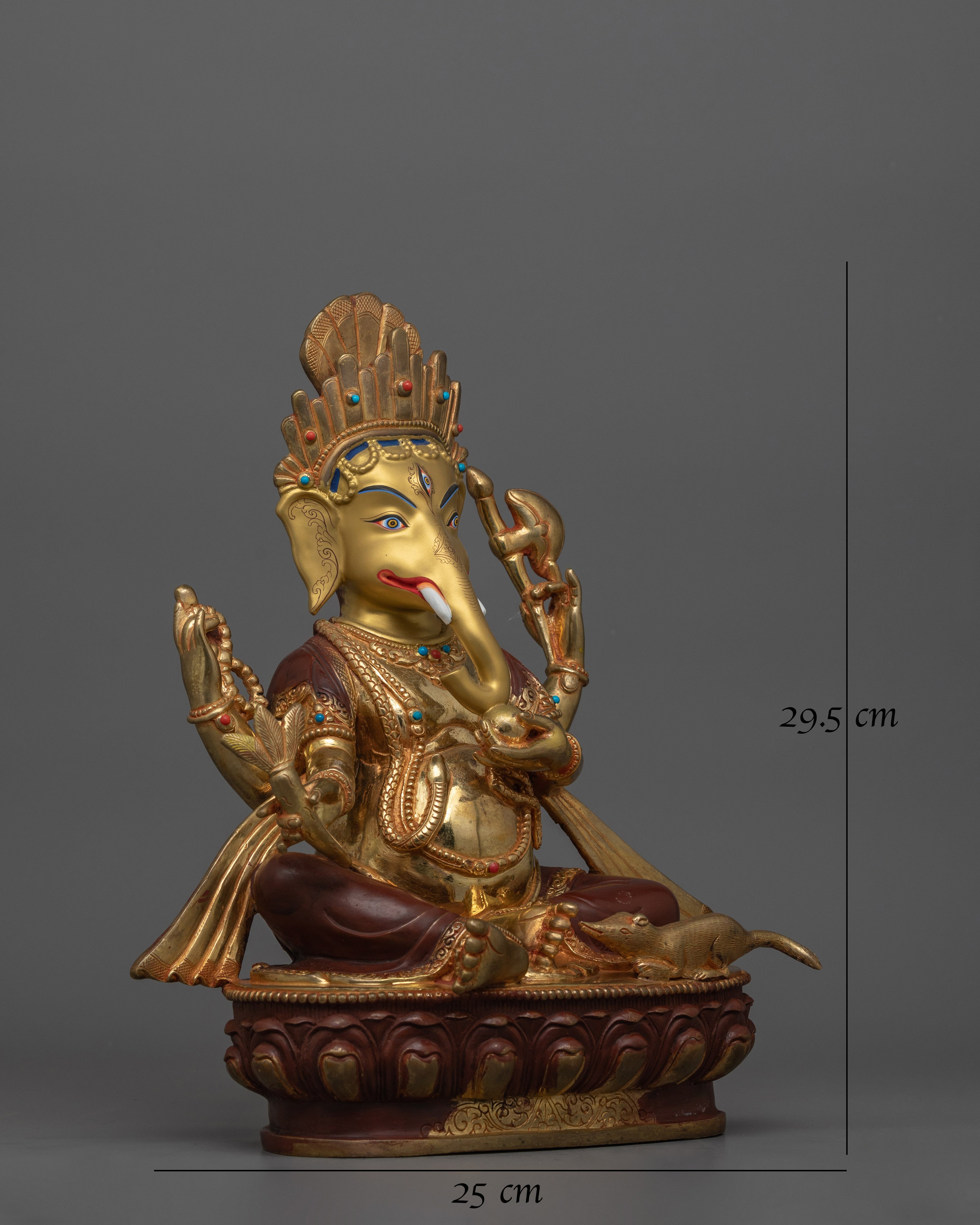 24K Gold Gilded Ganesh