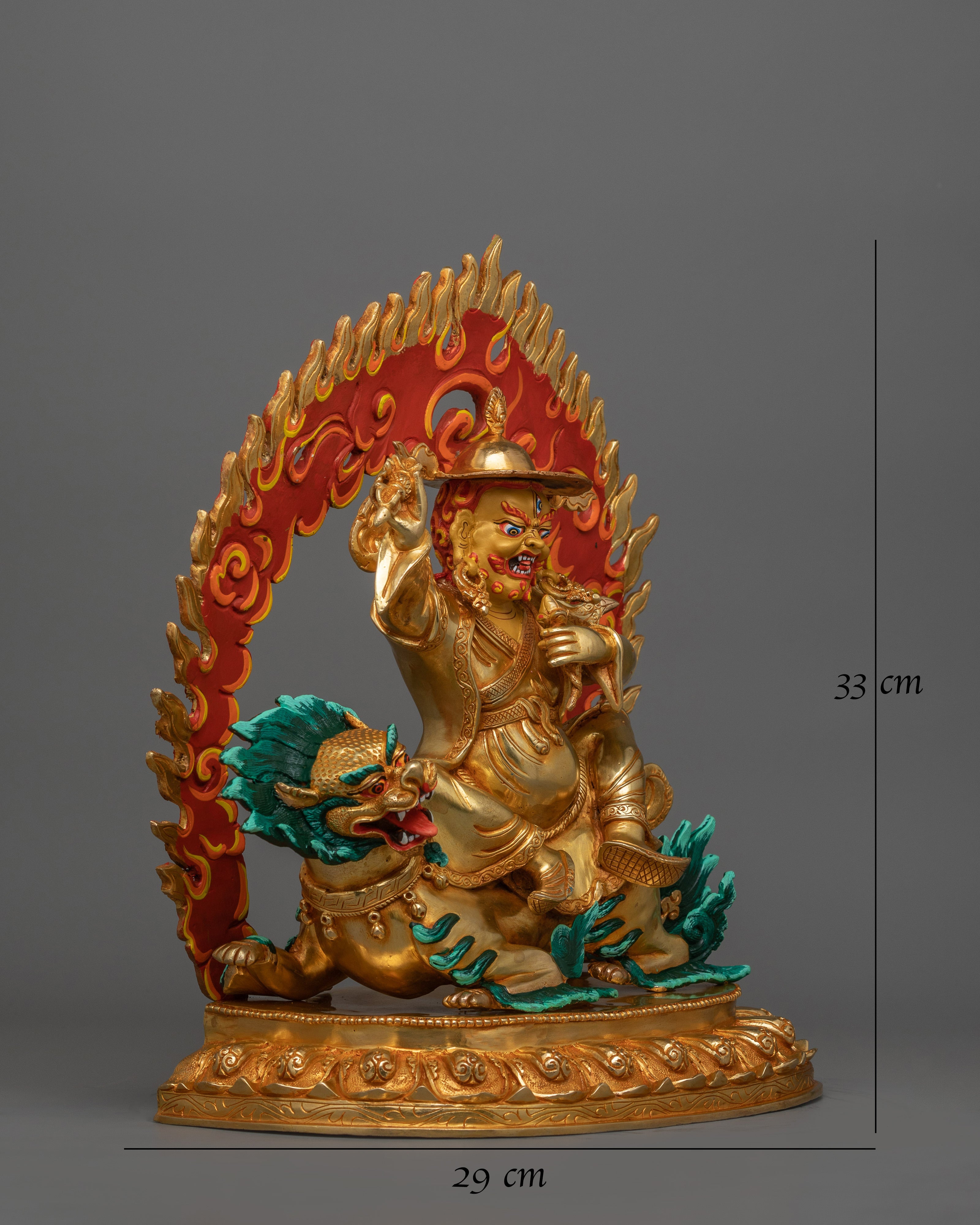 24K Gold Gilded Dorje Lekga