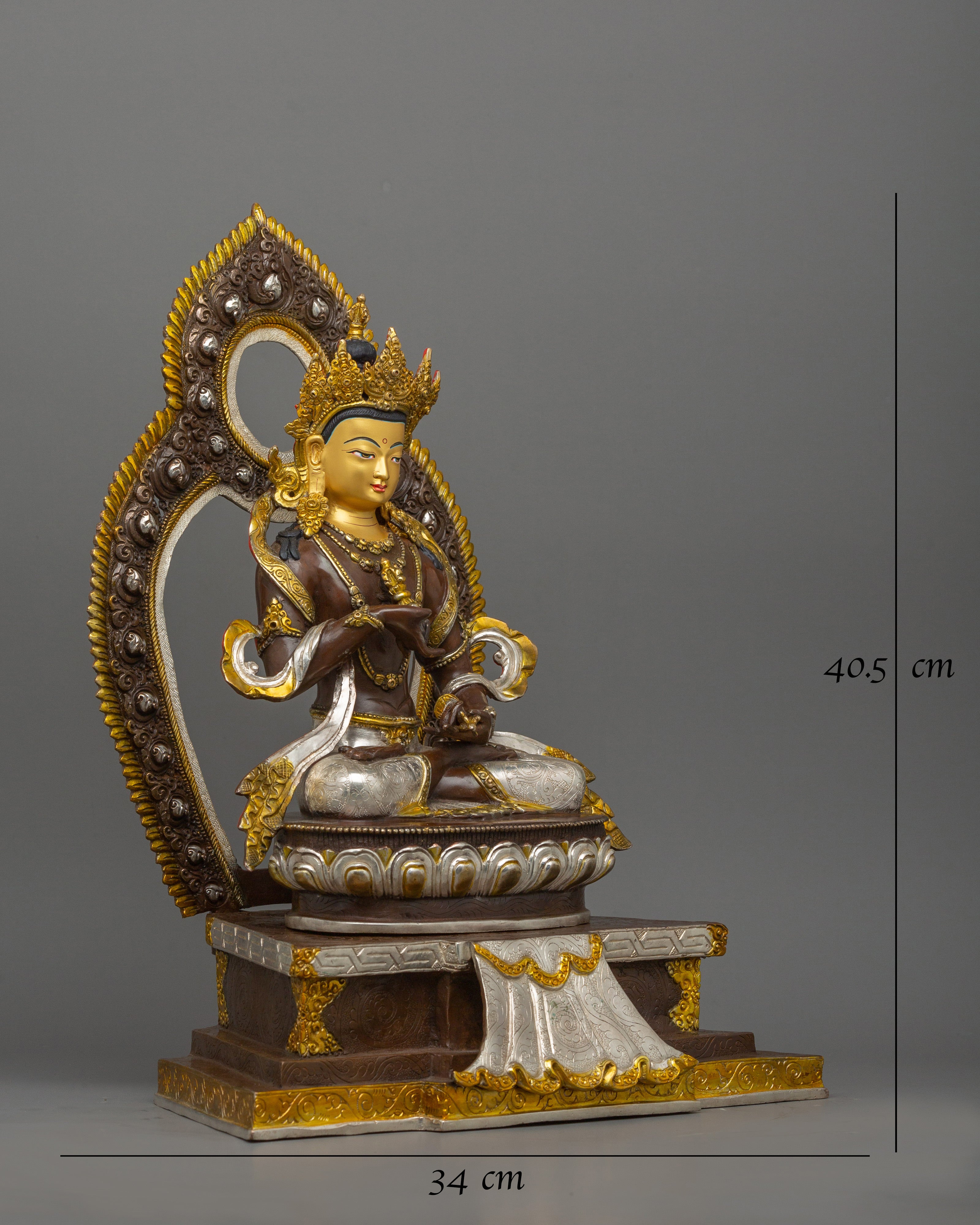 Handmade Vajrasattva with Halo Statue | Representation of Compassion