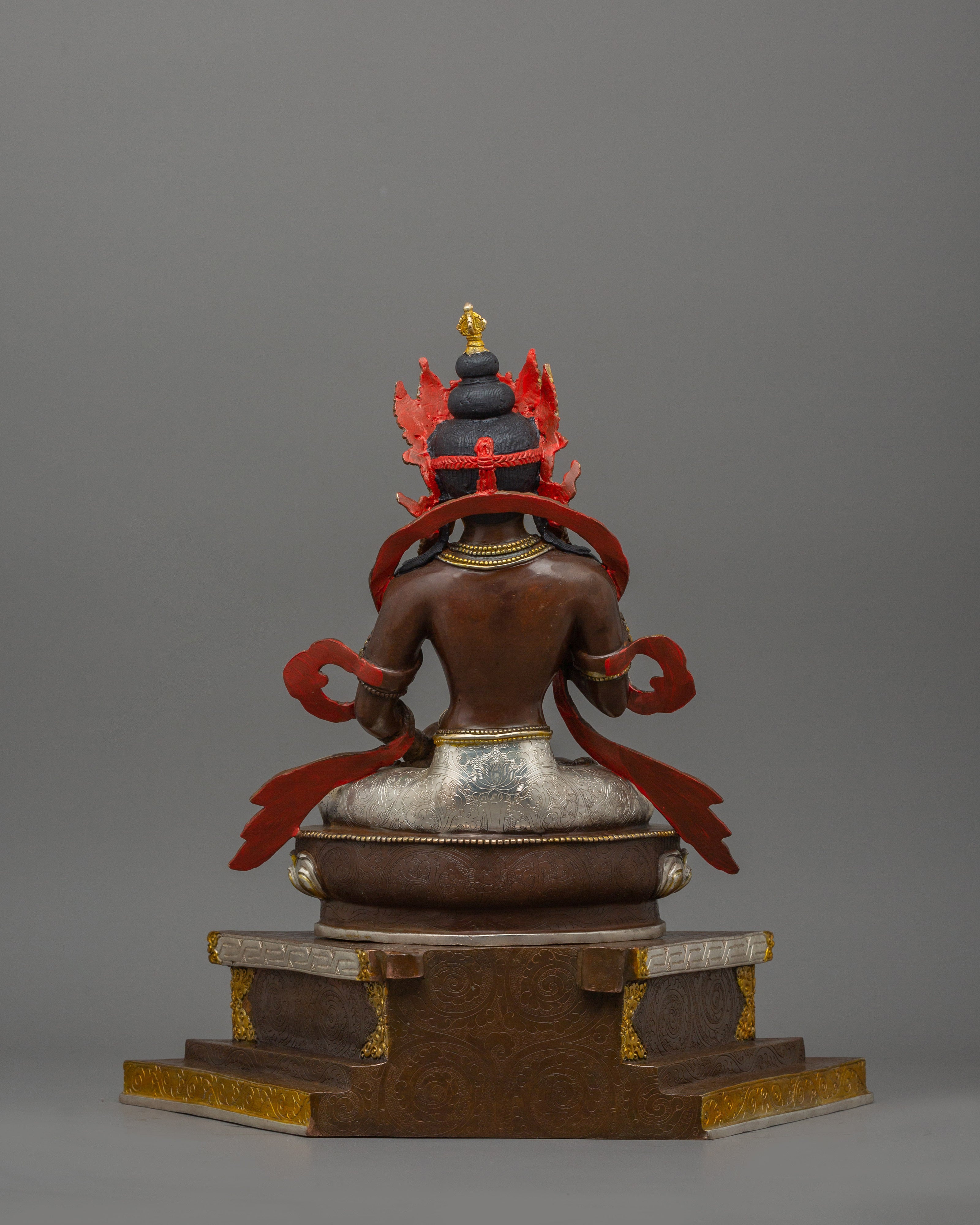 Handmade Vajrasattva with Halo Statue | Representation of Compassion