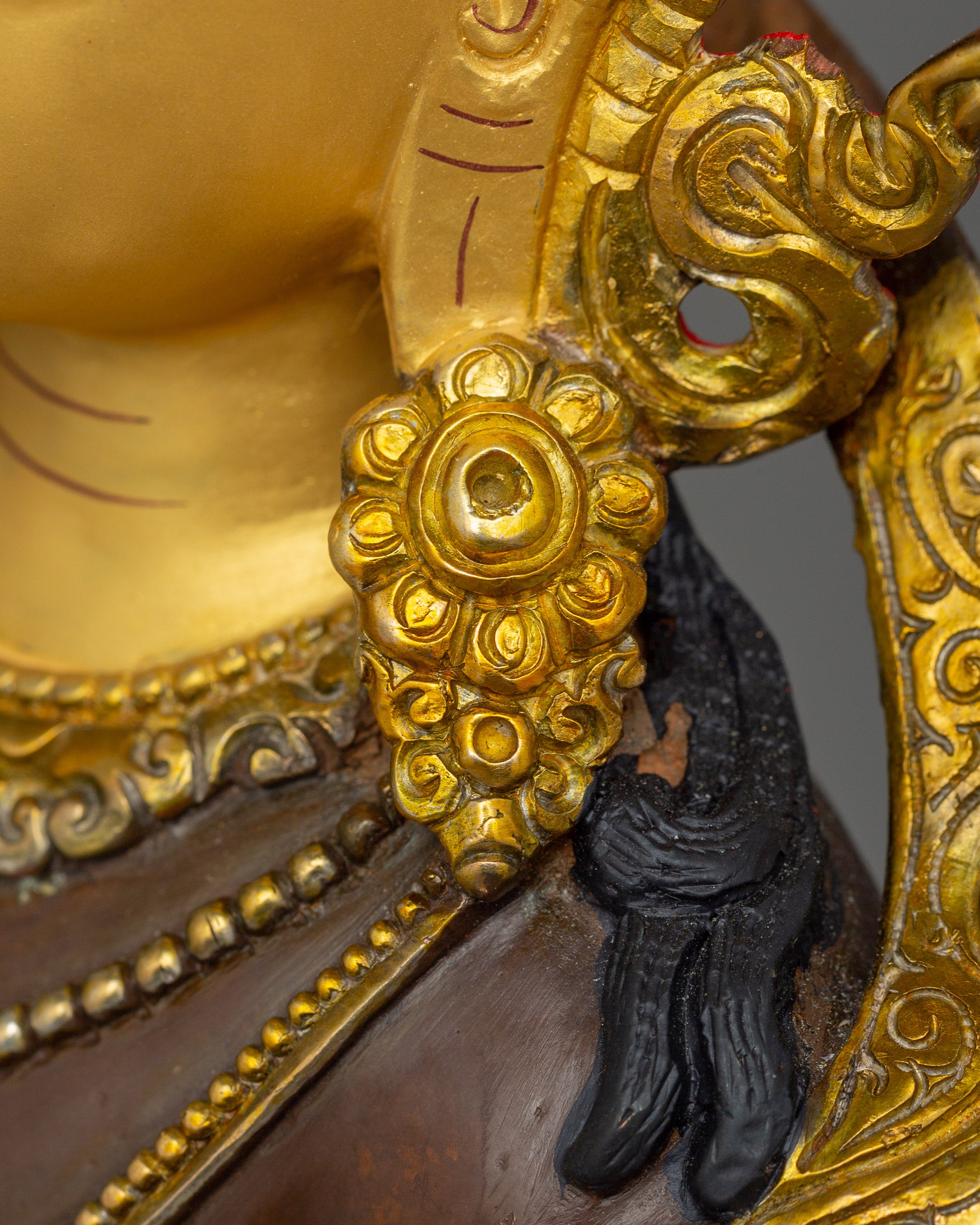 16.1 Inches Silver Plated Amitayus Statue | The Buddha of Infinite Life