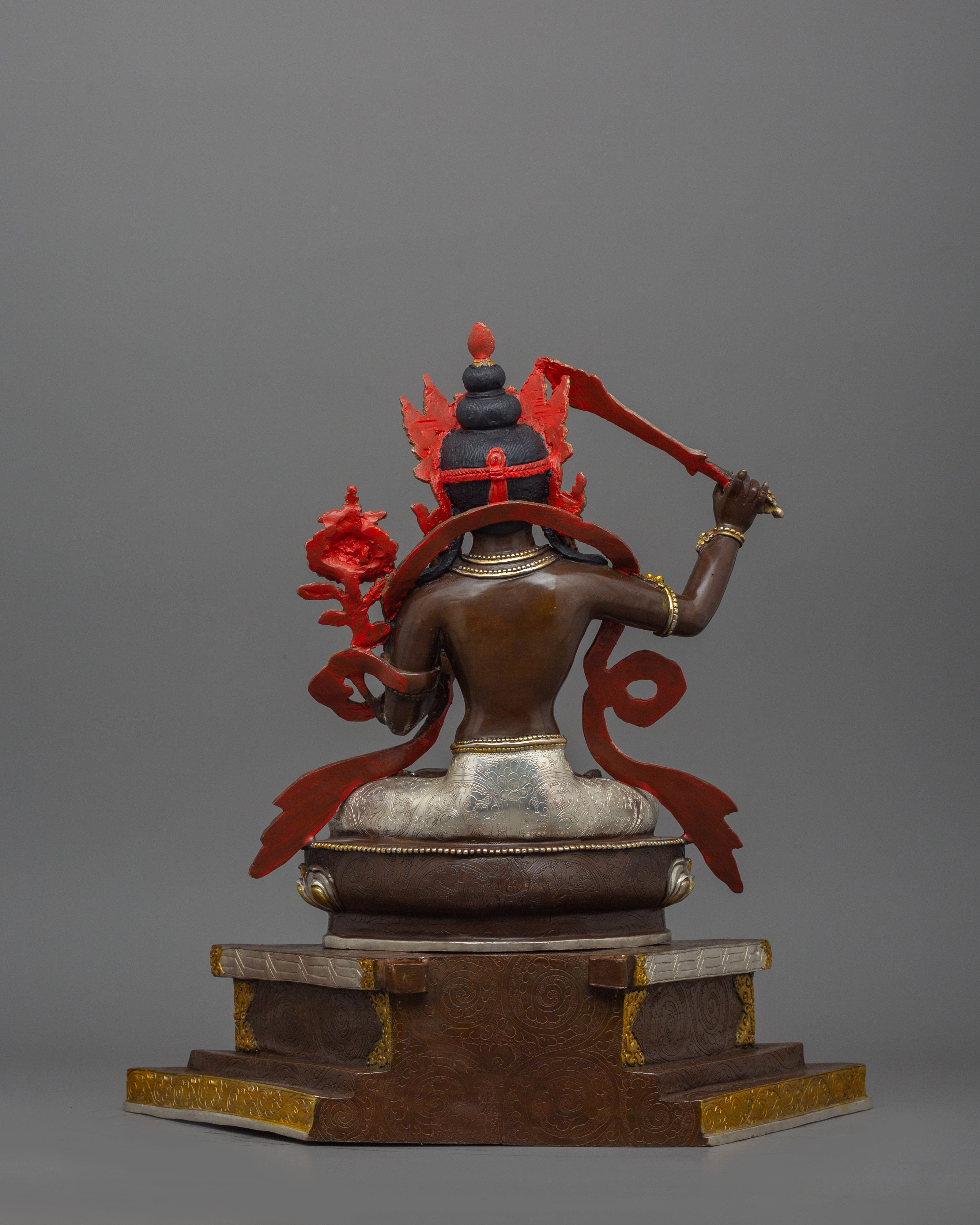 The Noble Mahanaya Buddhist Manjushri Sculpture | The Bodhisattva of Enlightenment