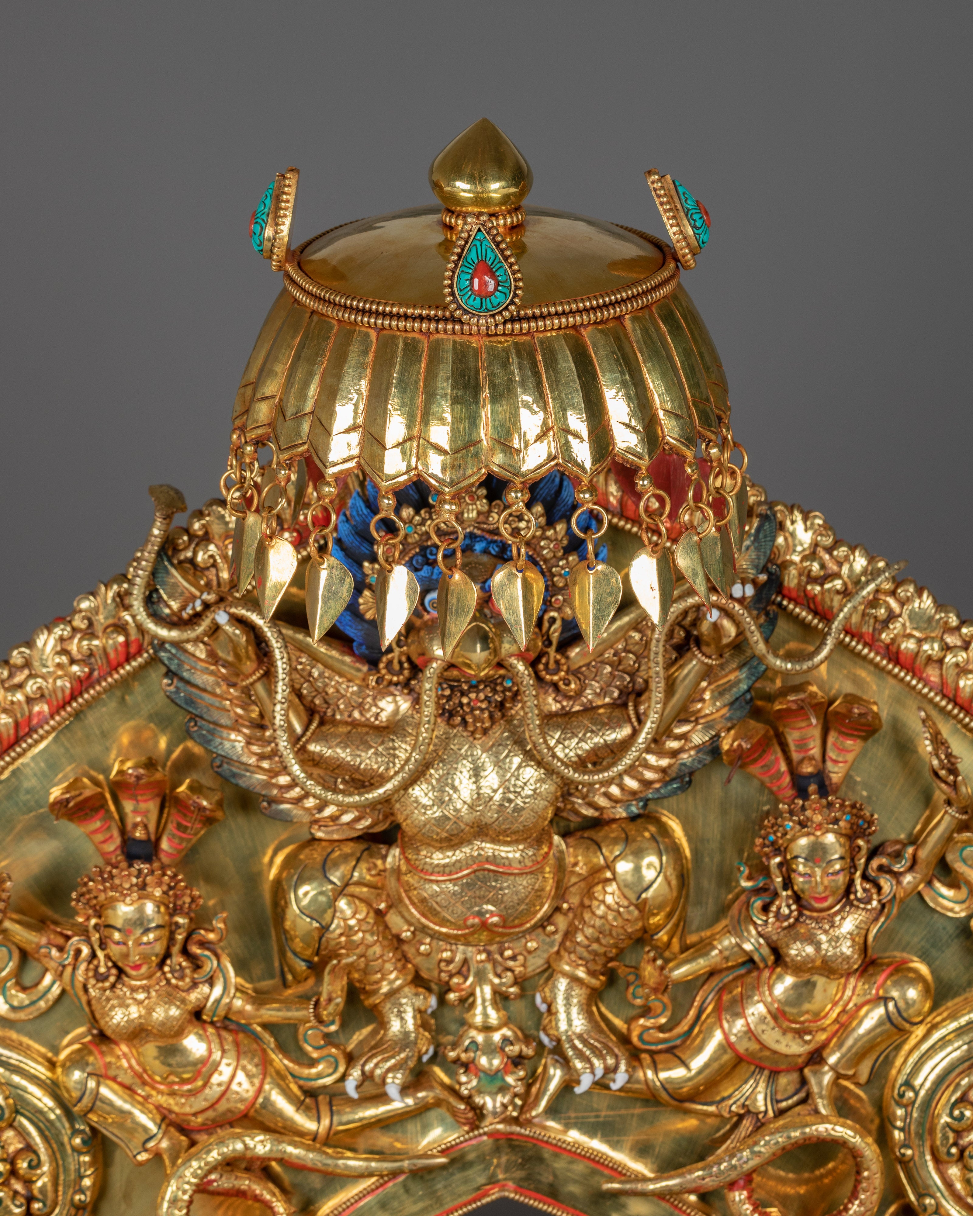 Big Shakyamuni Buddha Statue with Beautiful Throne | Known as Historical First Buddha