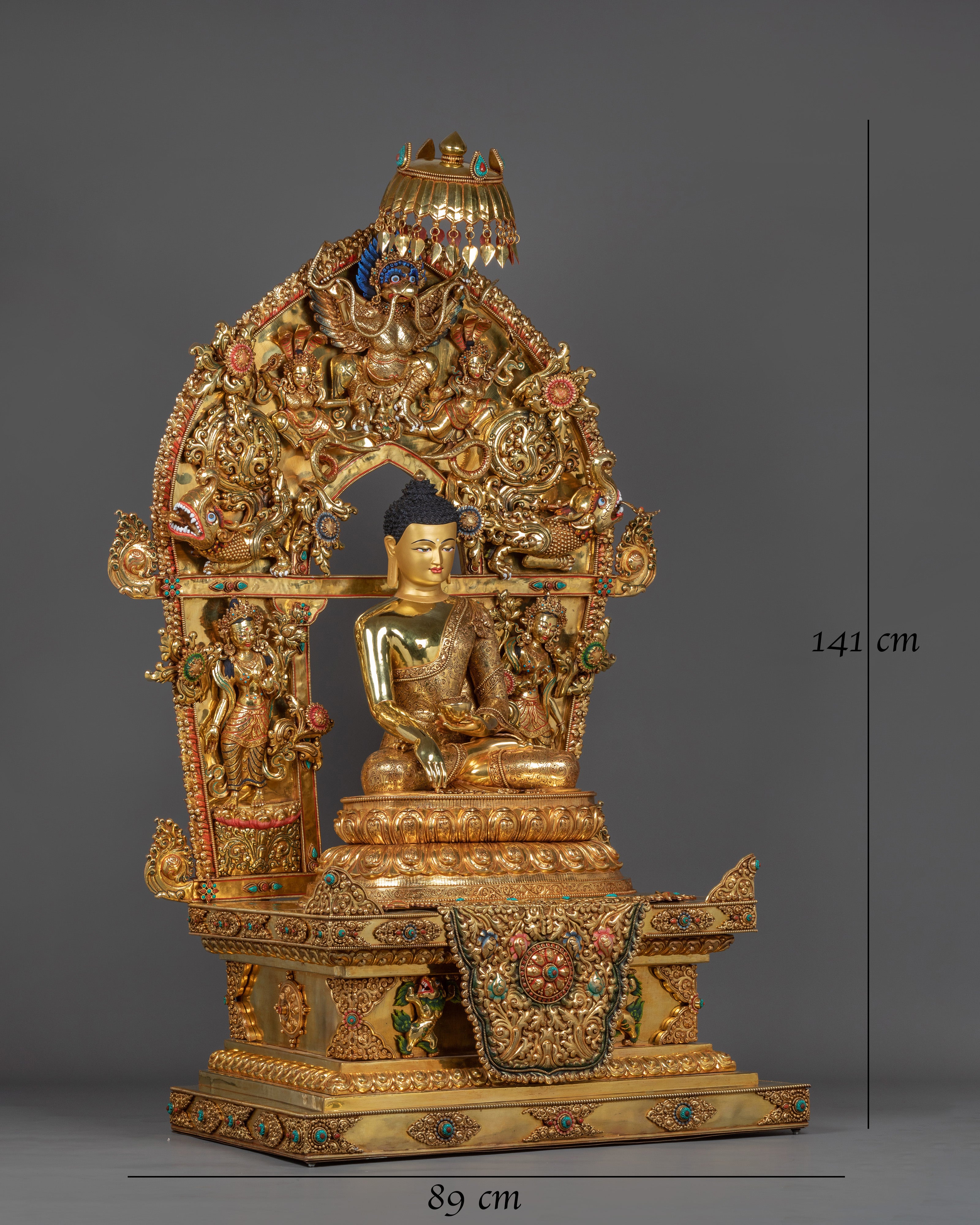 Big Shakyamuni Buddha with Beautiful Throne