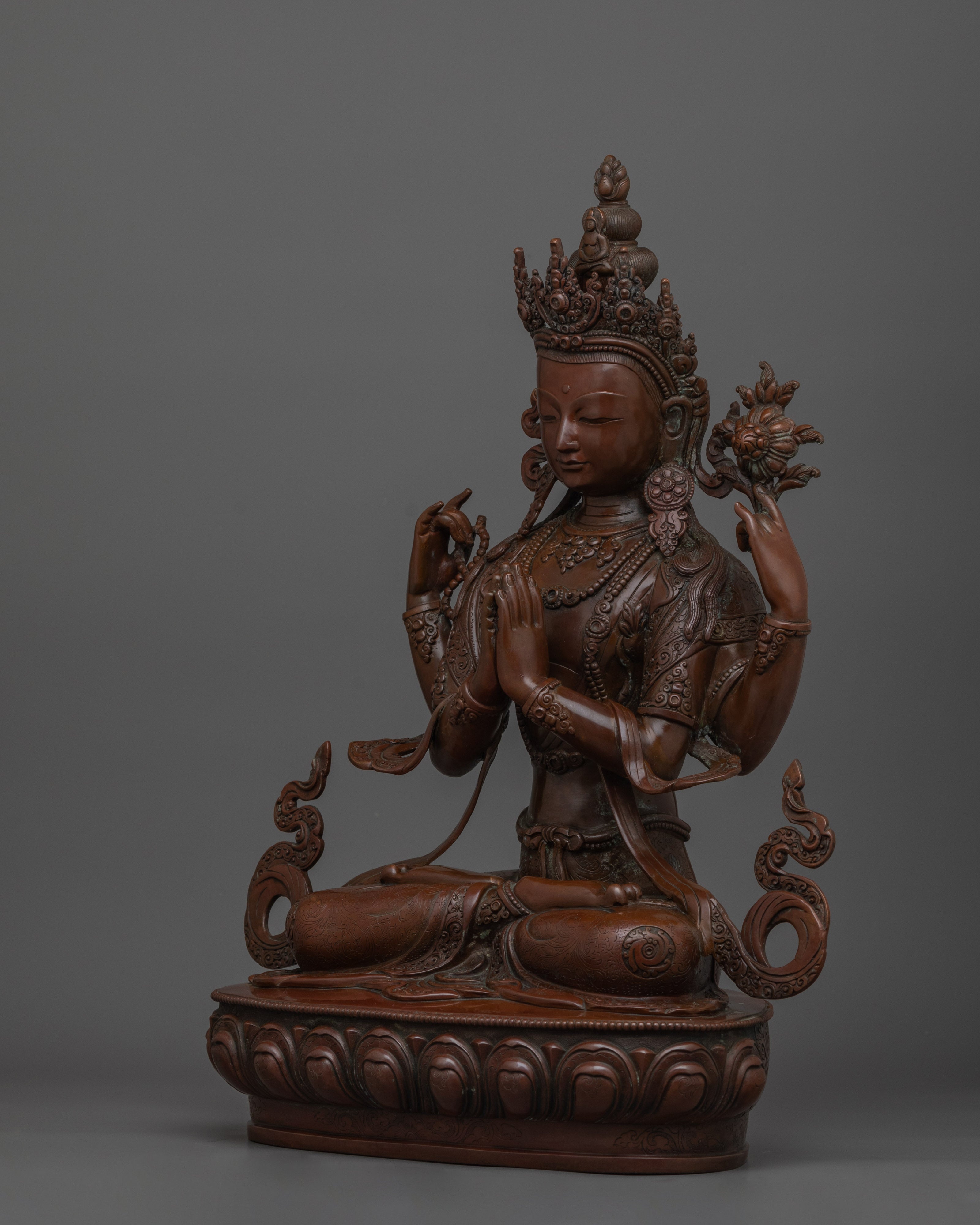 Bodhisattva Deity Chenrezig Statue | Full of Compassion