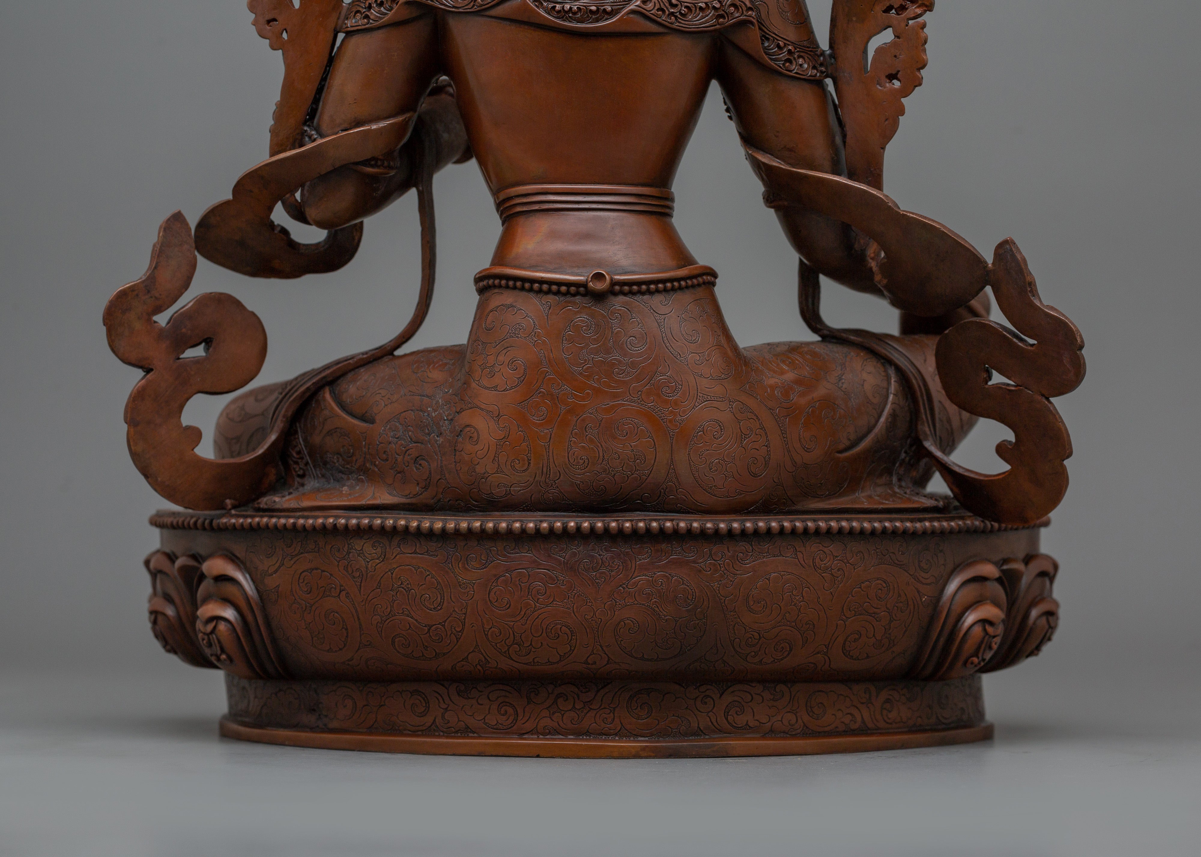 Himalayan Goddess of Compassion Shyama Tara Statue | The Swift and Fearless Savior