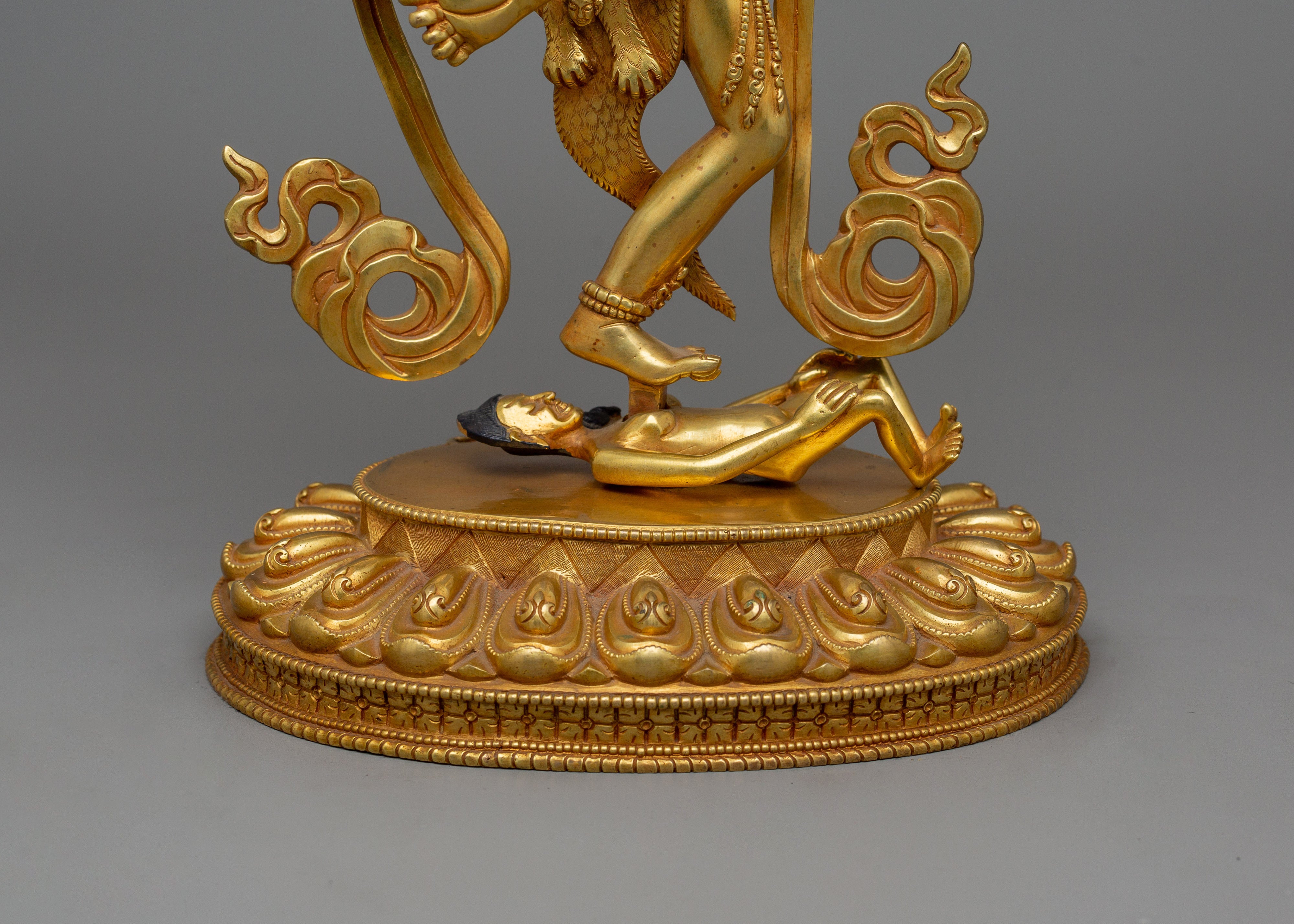 Himalayan Statue of Lion-Faced Dakini Simhamukha | The Fierce Wisdom Dakini