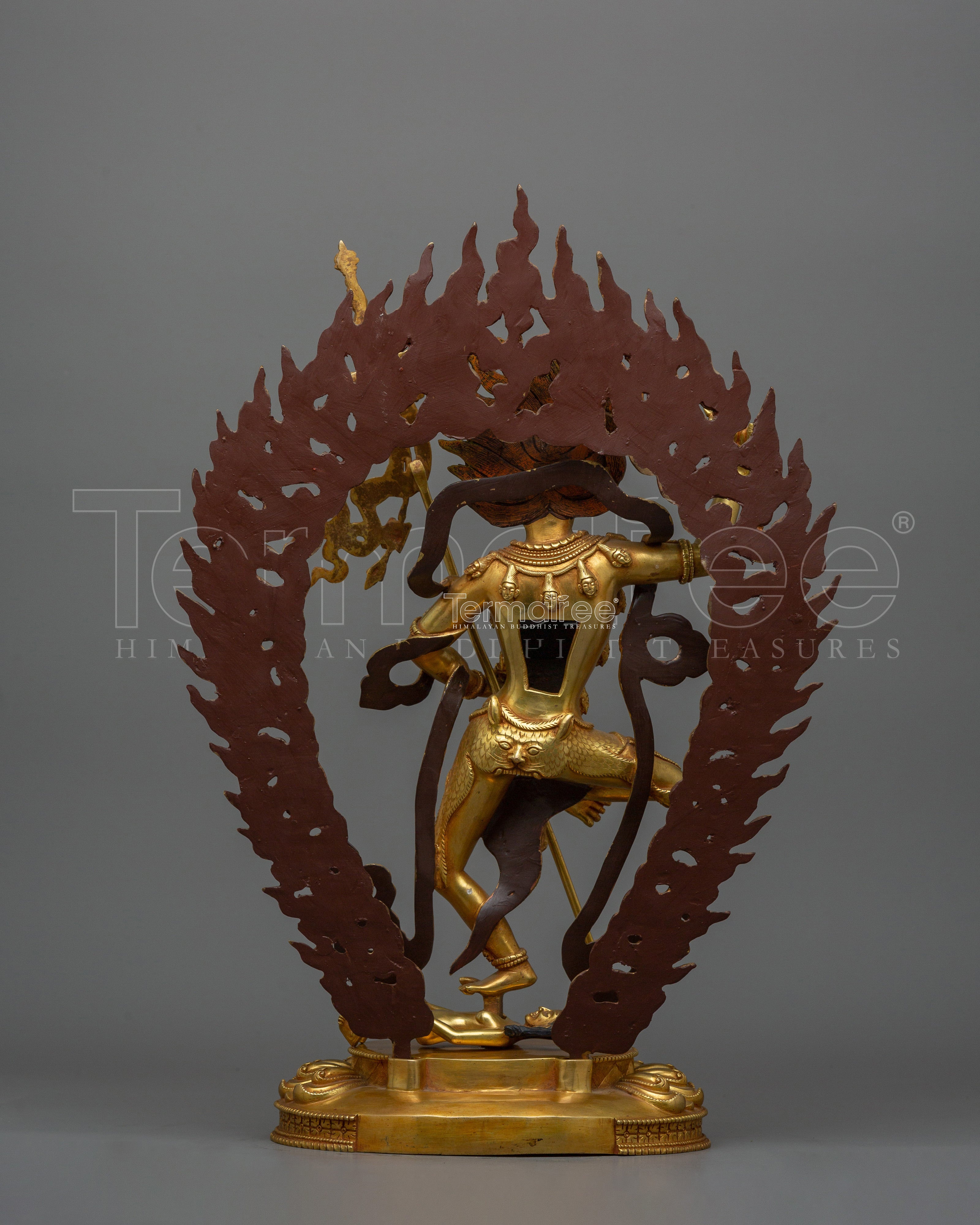 Himalayan Statue of Lion-Faced Dakini Simhamukha | The Fierce Wisdom Dakini