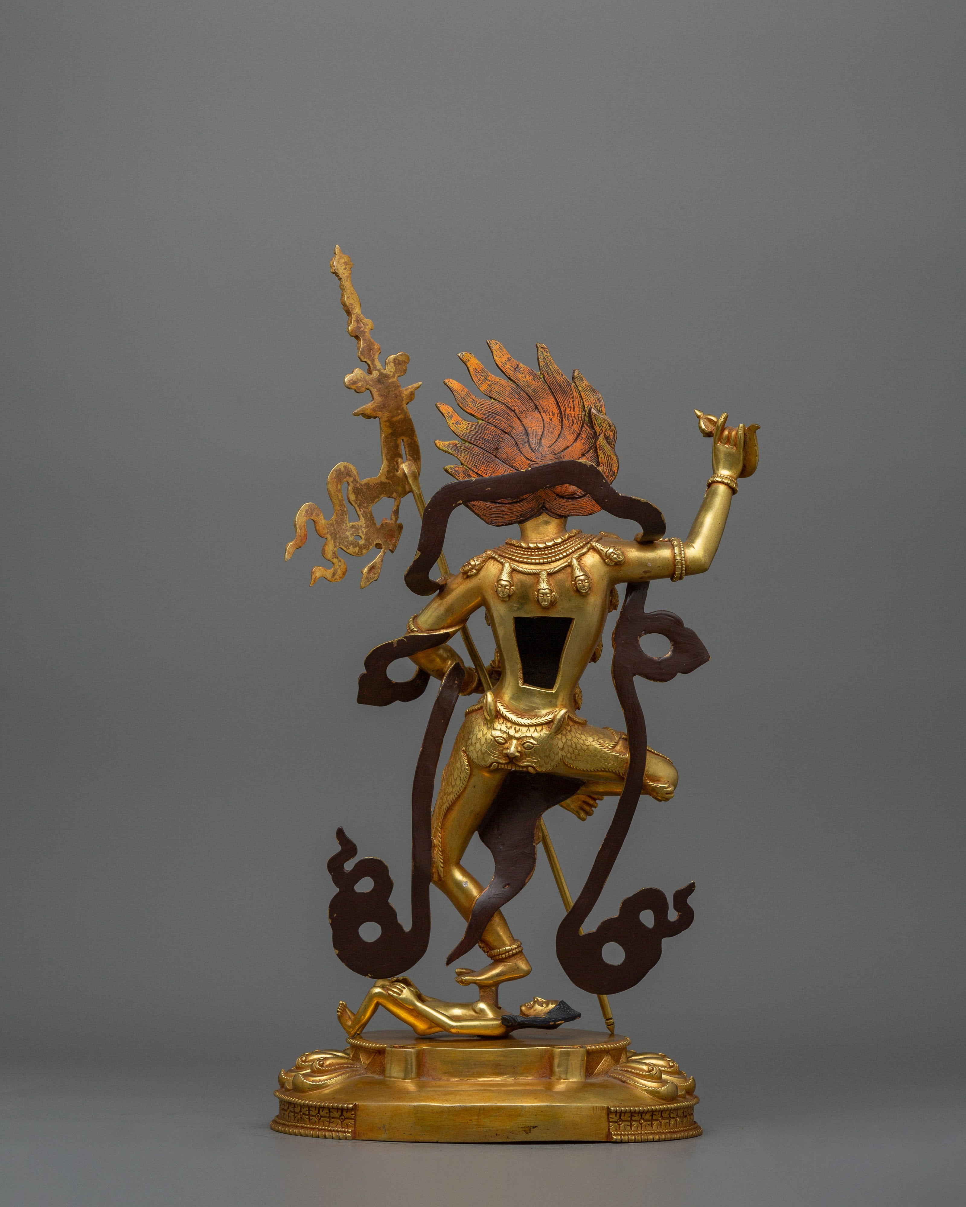 Himalayan Statue of Lion-Faced Dakini Simhamukha | The Fierce Wisdom Dakini
