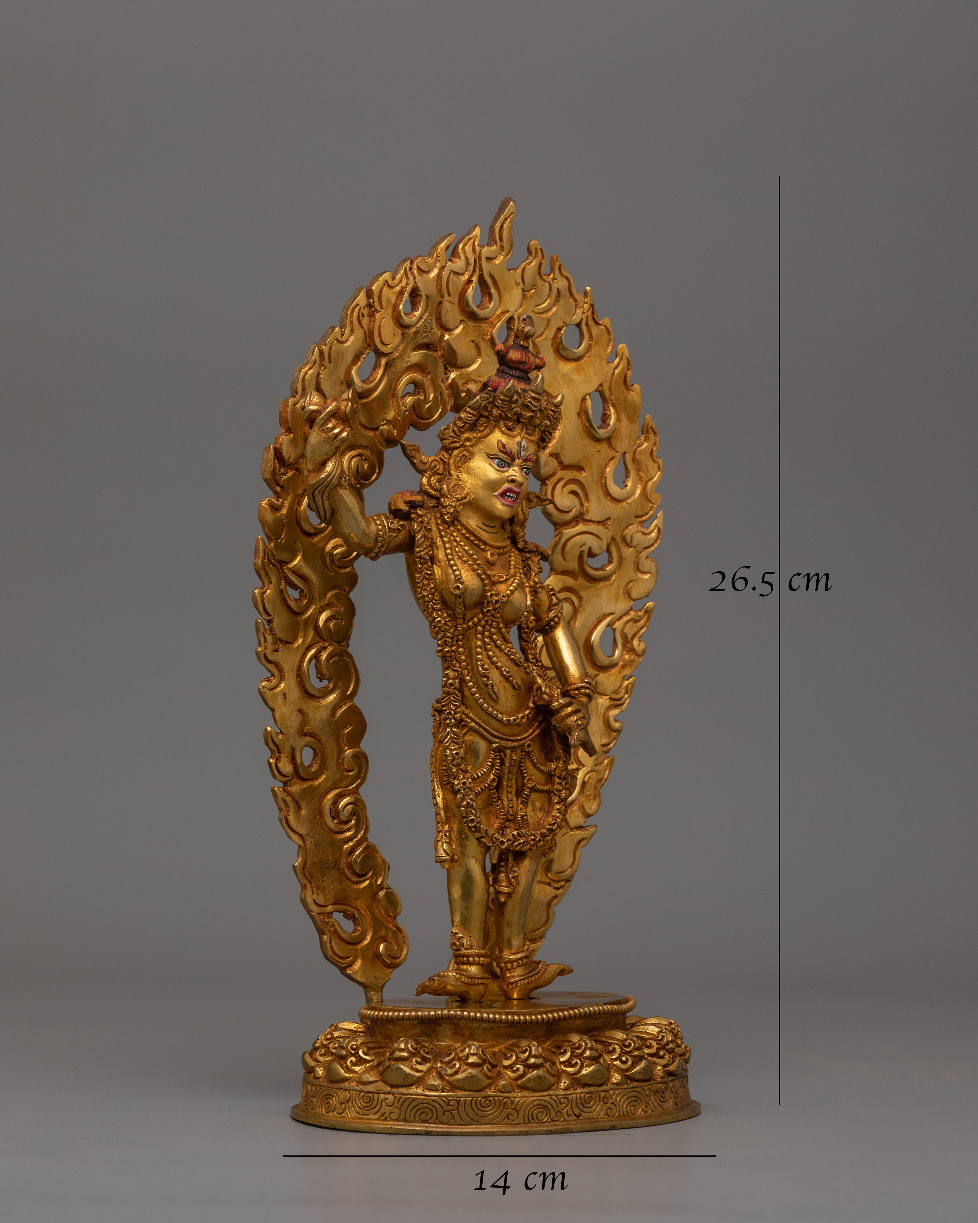 24k-gold-gilded-machig-labdron-statue