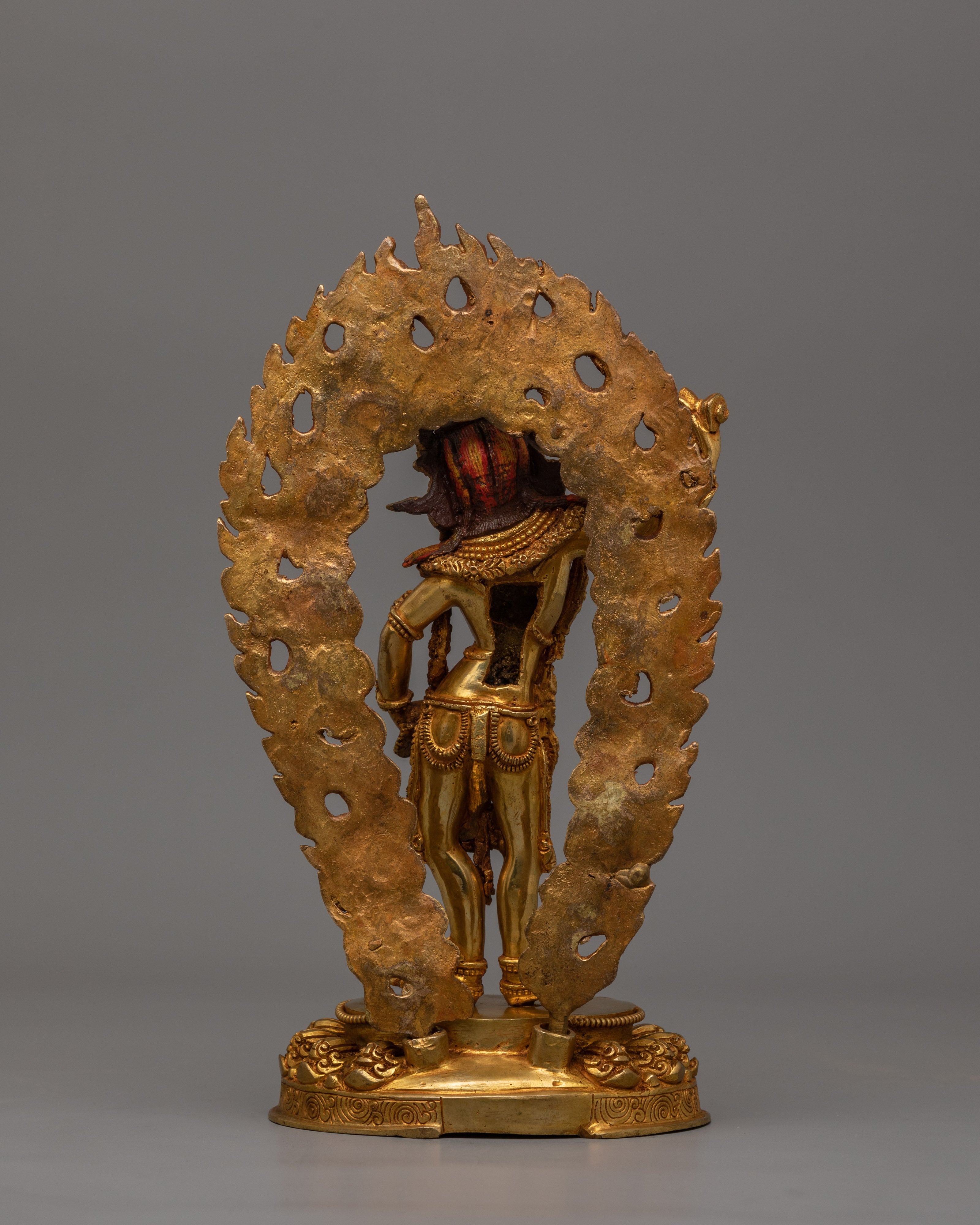 24k Gold Gilded Machig Labdron Statue | Spiritual Home and Shrine Decor