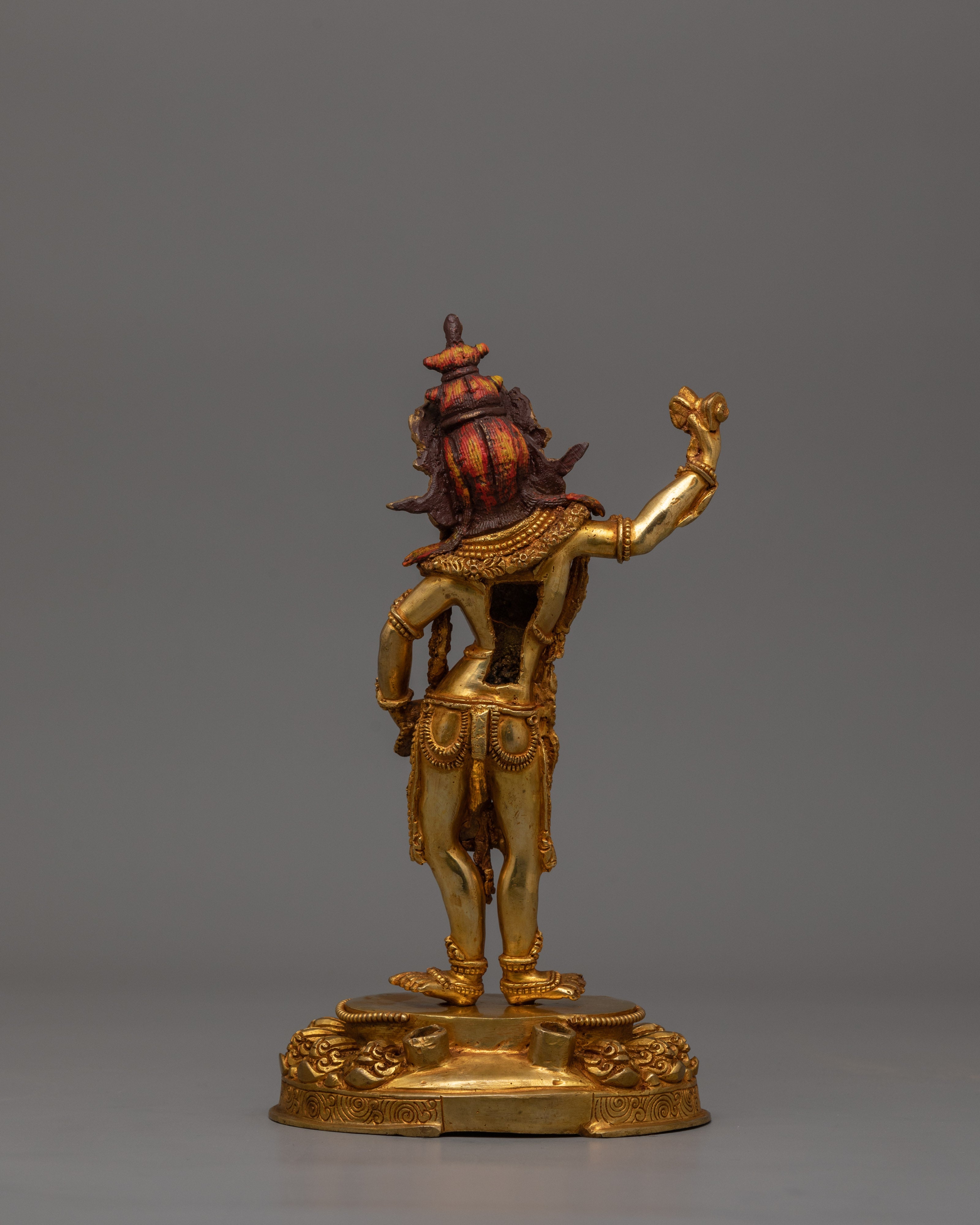 24k Gold Gilded Machig Labdron Statue | Spiritual Home and Shrine Decor