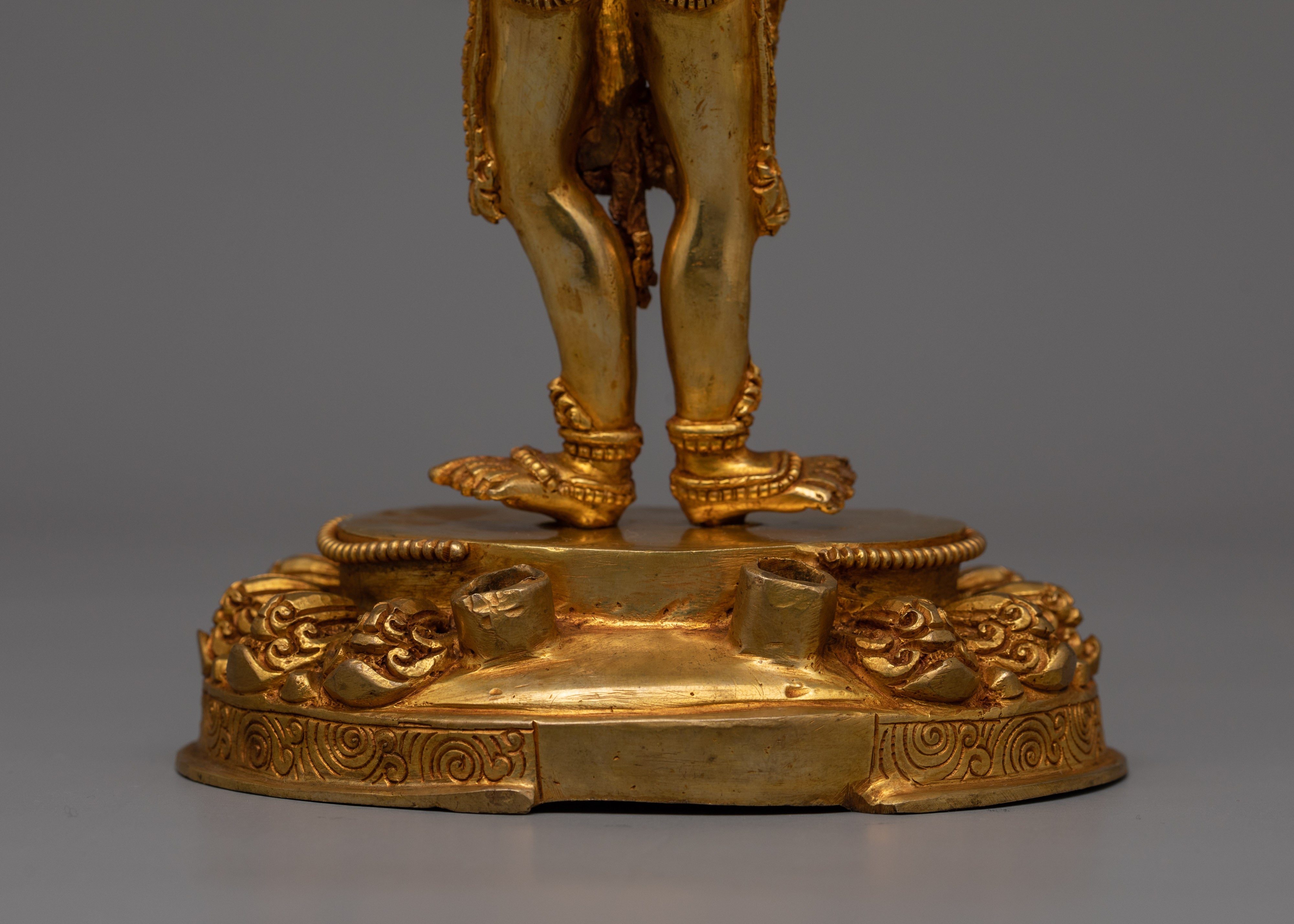 24k Gold Gilded Machig Labdron Statue | Spiritual Home and Shrine Decor