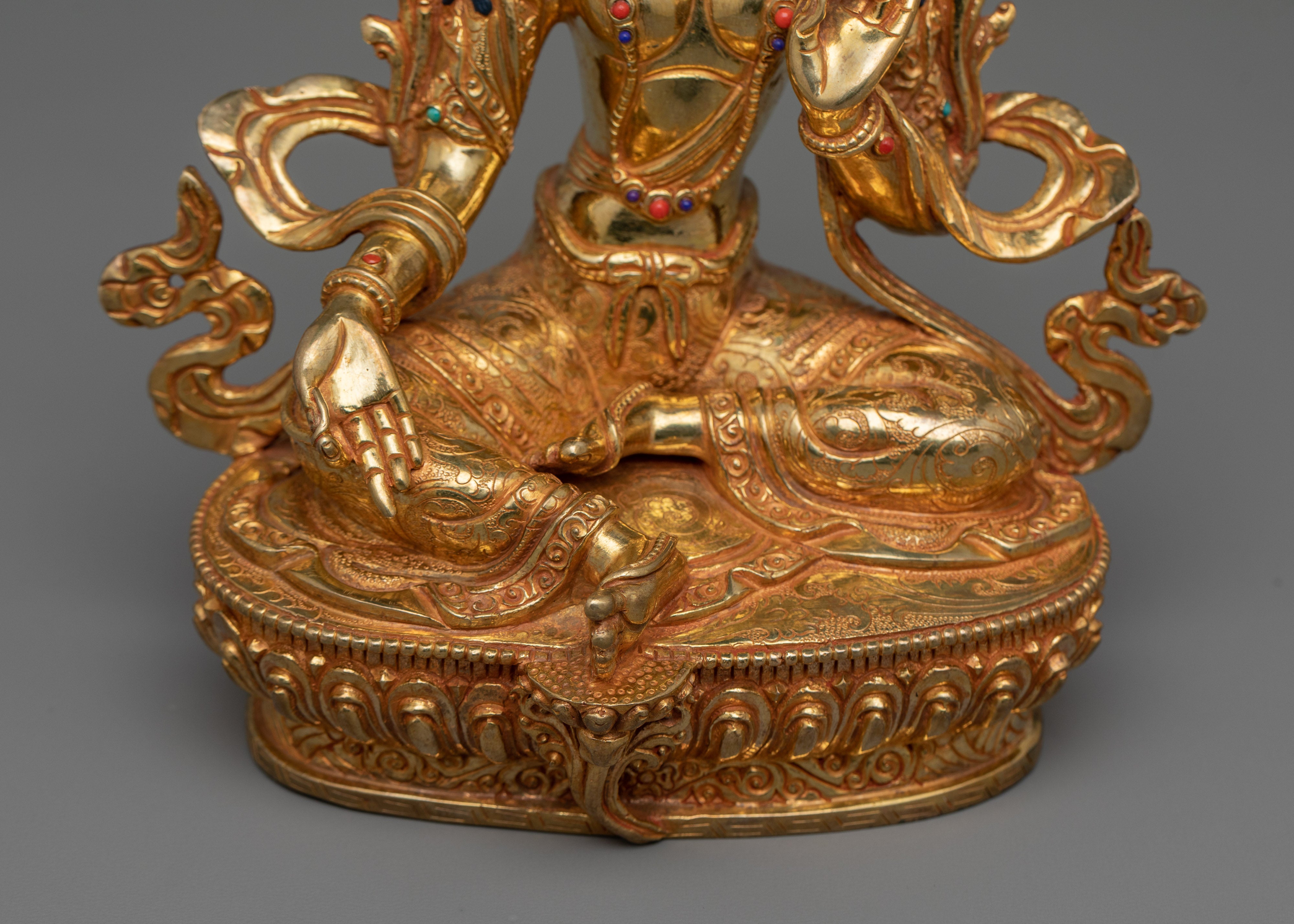 The Divine Mother Green Tara Statue | Sculpture for Decor