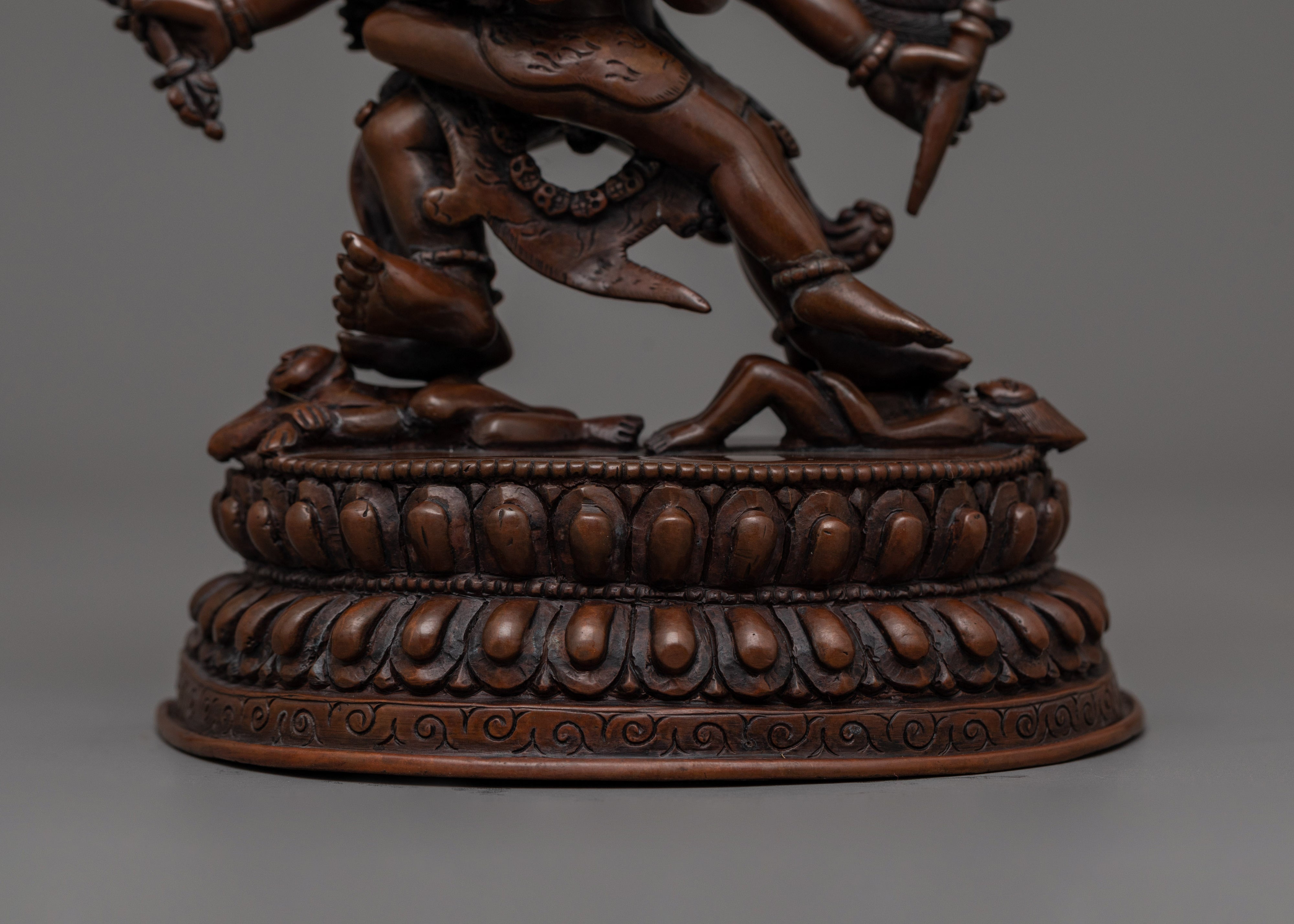 Hayagirve with Oxidized copper body Statue |The Wrathful Wisdom Protector