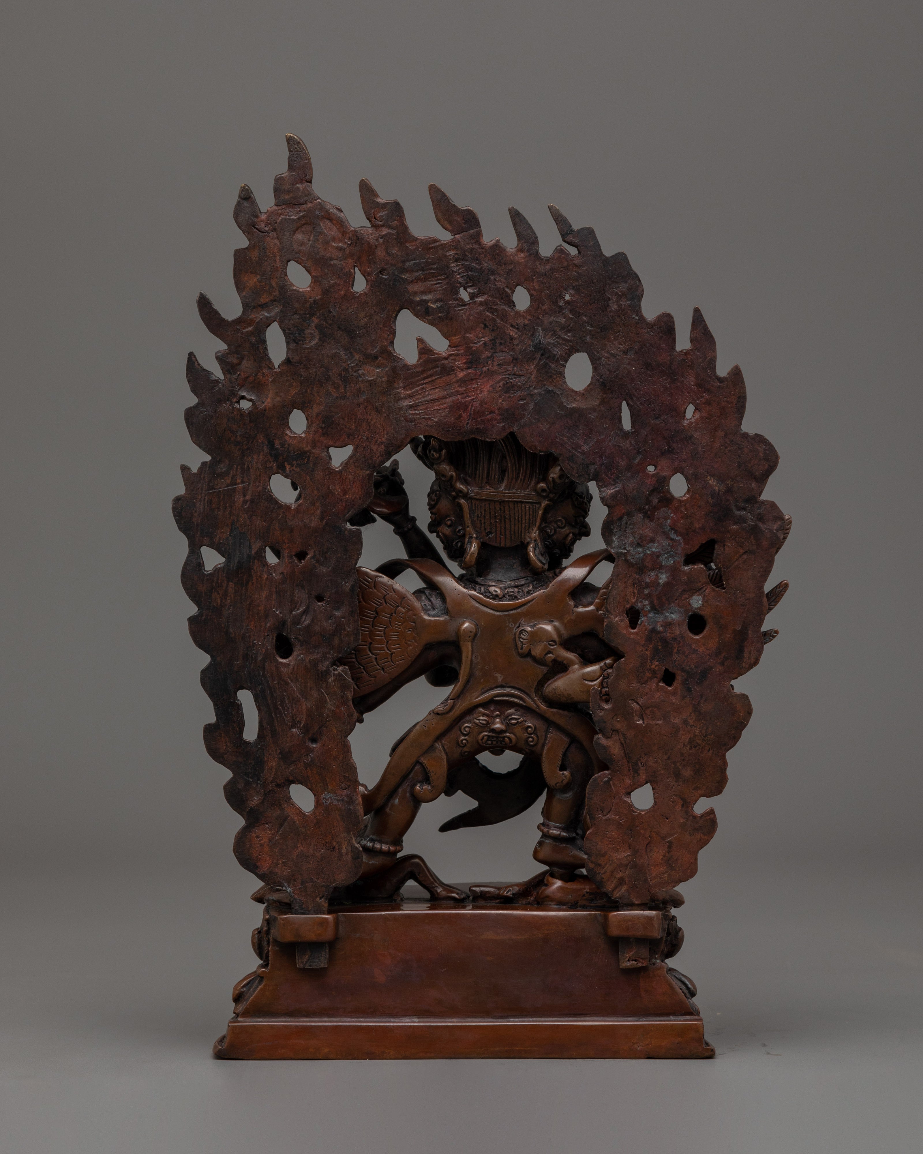 Hayagirve with Oxidized copper body Statue |The Wrathful Wisdom Protector