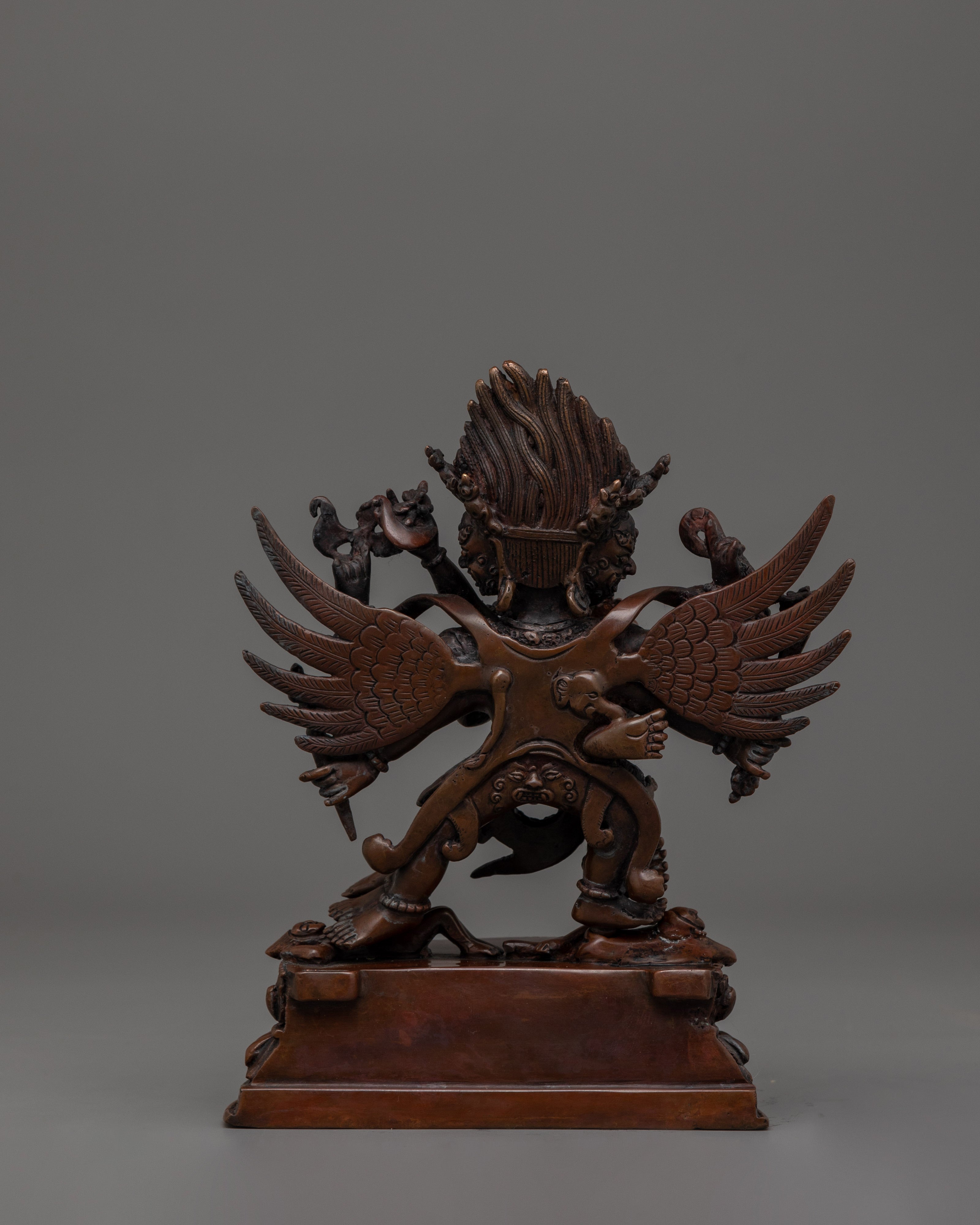 Hayagirve with Oxidized copper body Statue |The Wrathful Wisdom Protector