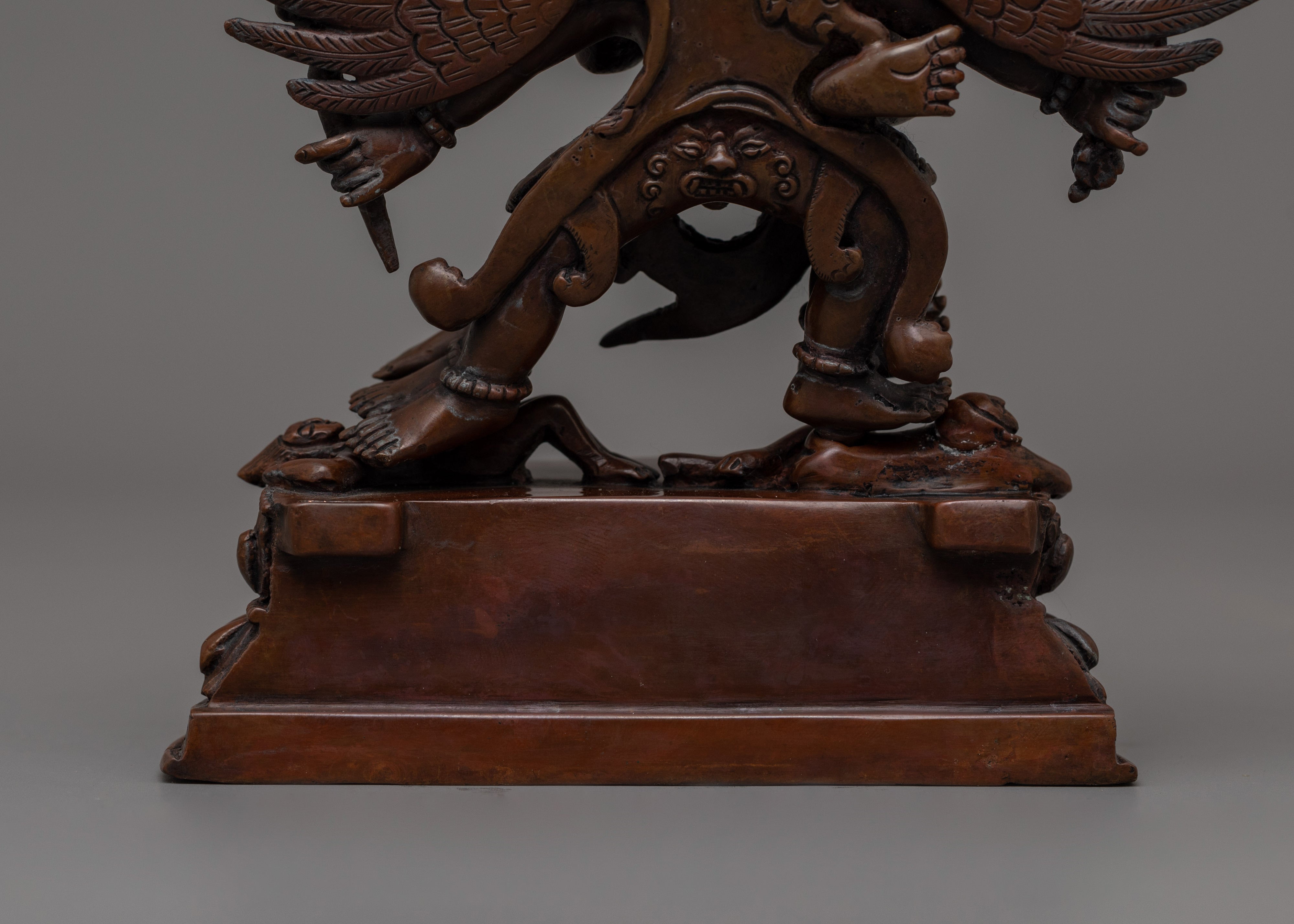 Hayagirve with Oxidized copper body Statue |The Wrathful Wisdom Protector