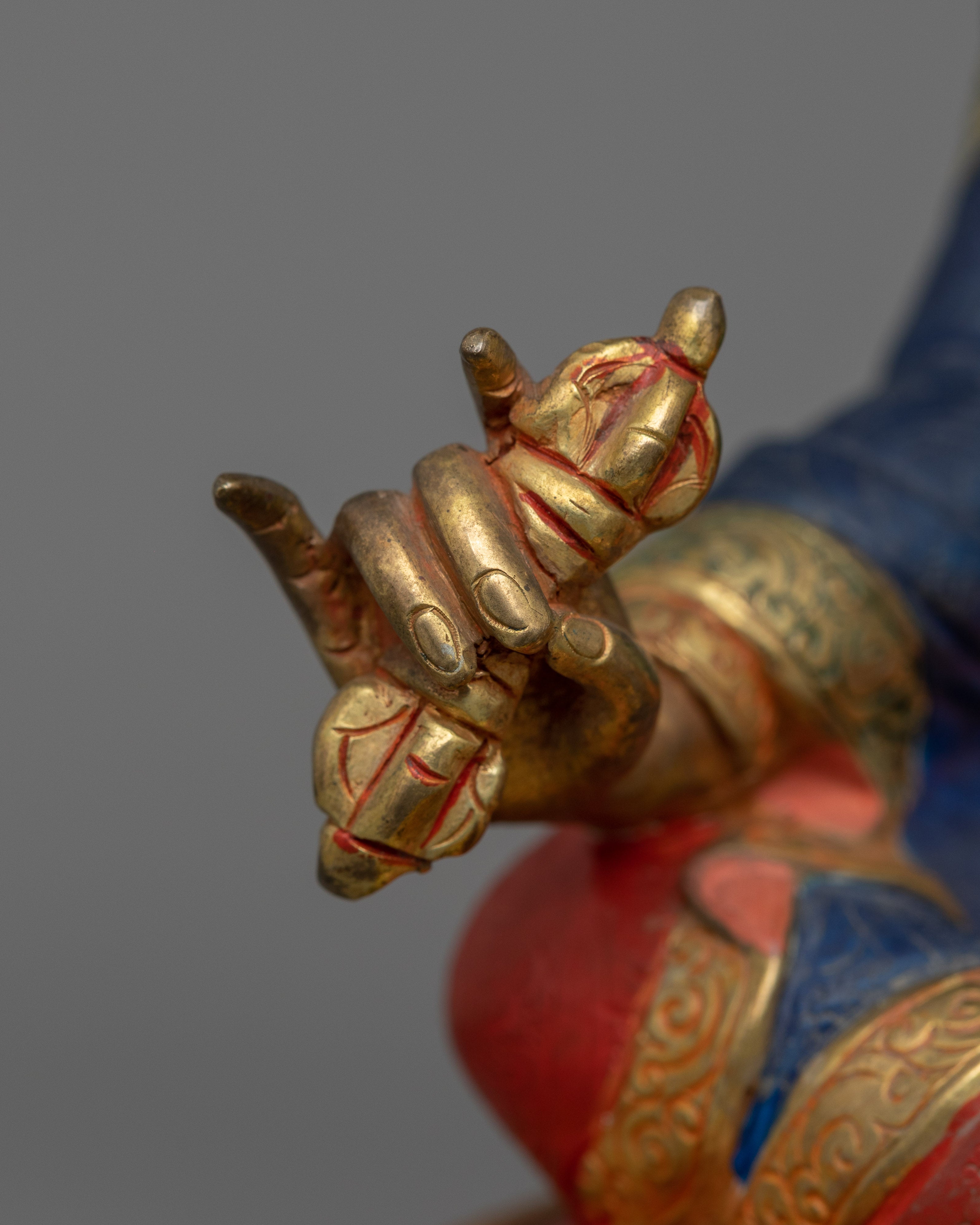 Guru Rinpoche with Beautiful Acrylic Painting | The Precious Master of Vajrayana