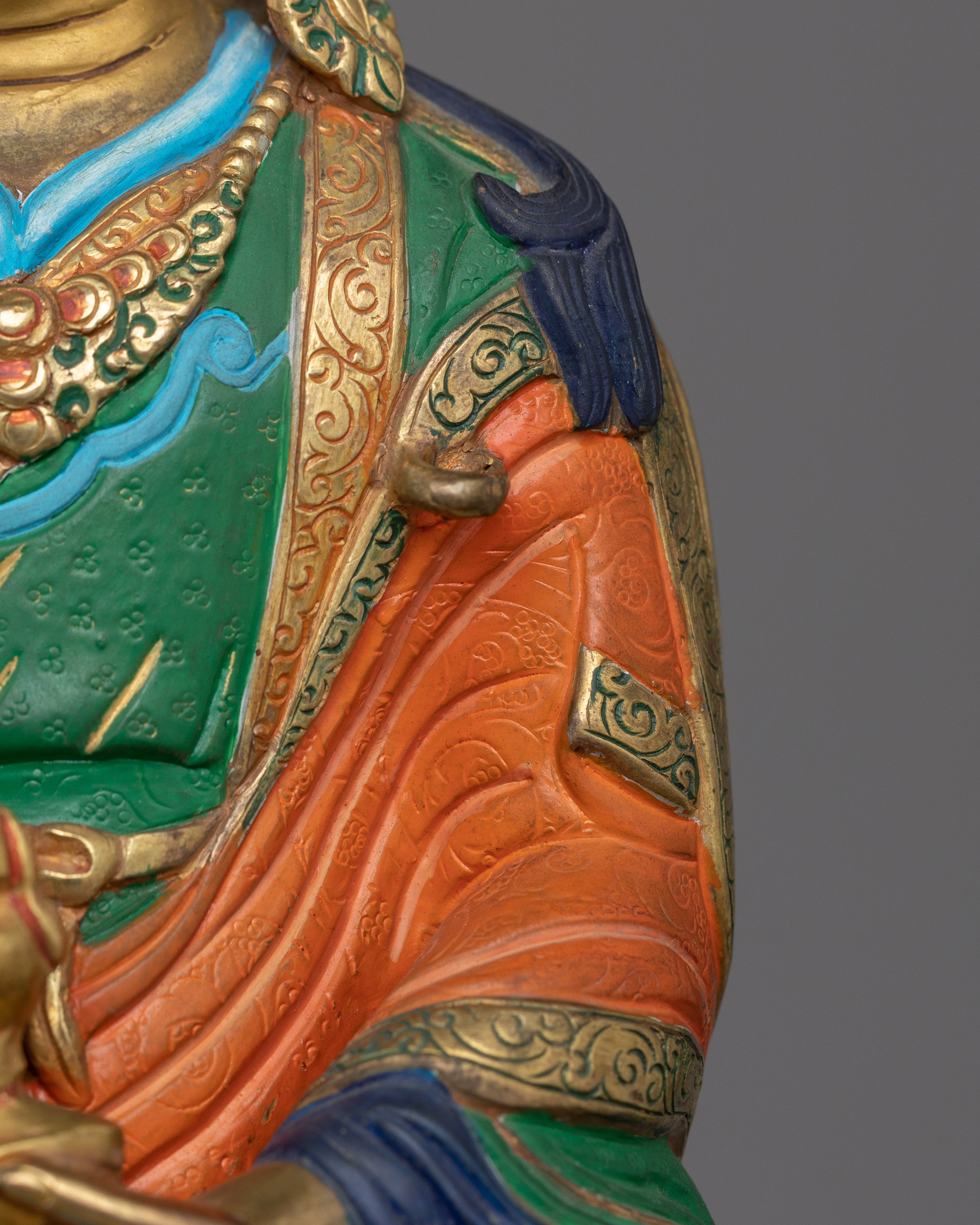 Guru Rinpoche with Beautiful Acrylic Painting | The Precious Master of Vajrayana