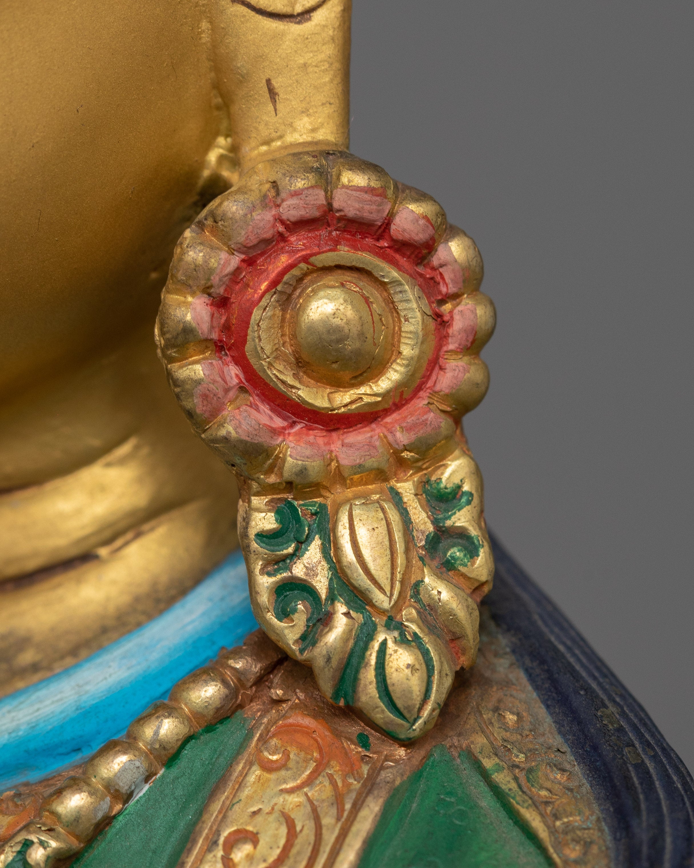 Guru Rinpoche with Beautiful Acrylic Painting | The Precious Master of Vajrayana