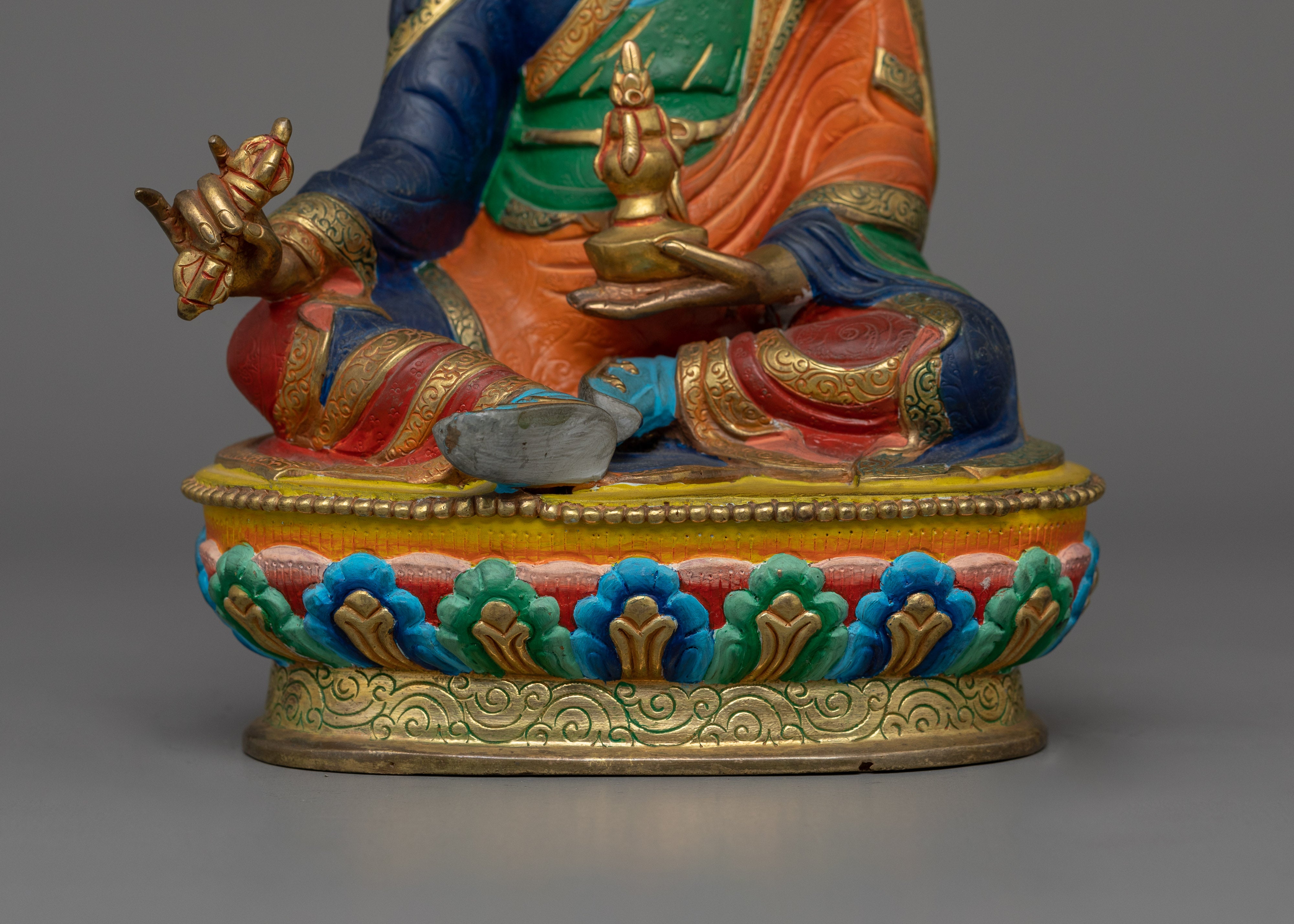 Guru Rinpoche with Beautiful Acrylic Painting | The Precious Master of Vajrayana