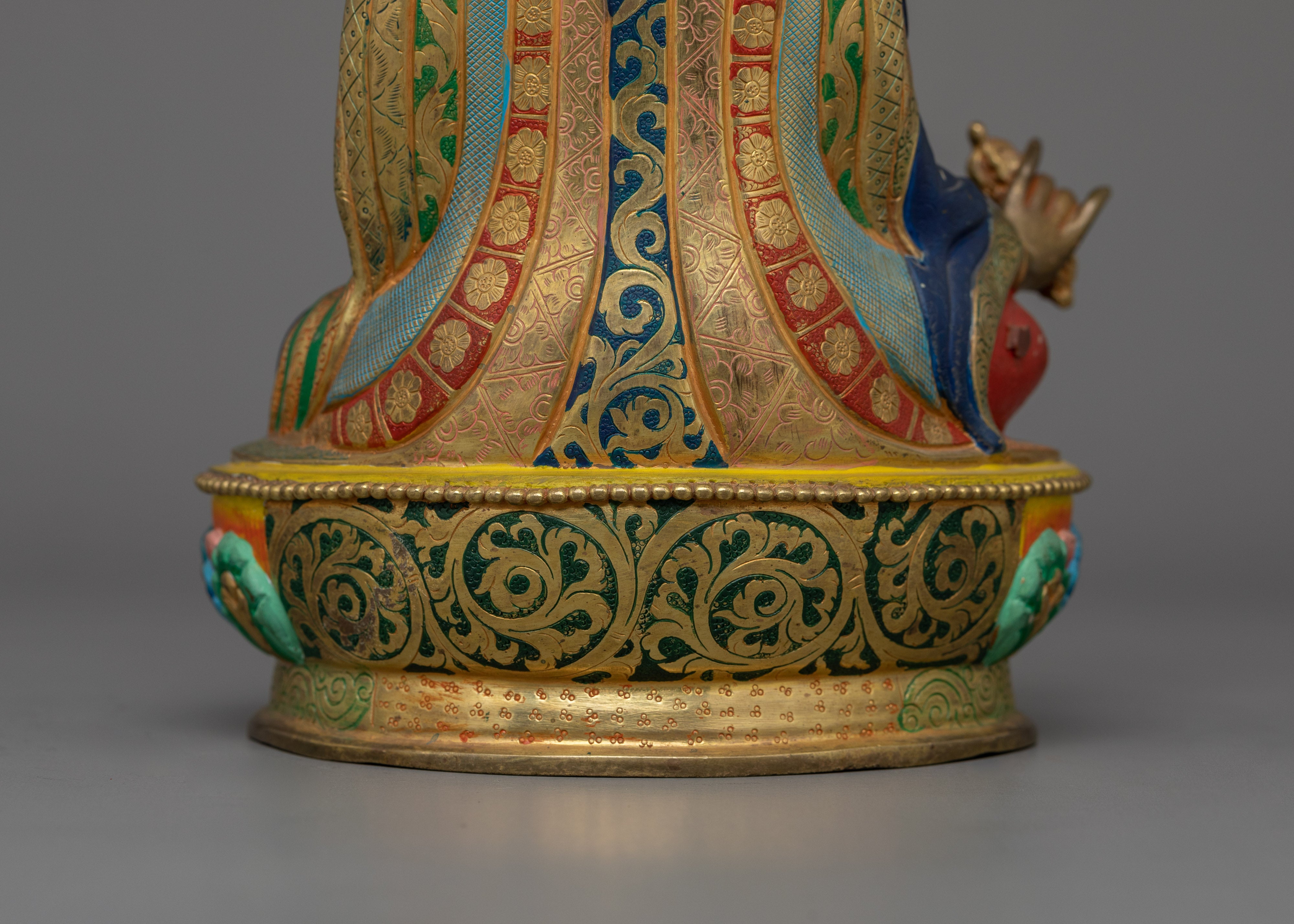 Guru Rinpoche with Beautiful Acrylic Painting | The Precious Master of Vajrayana