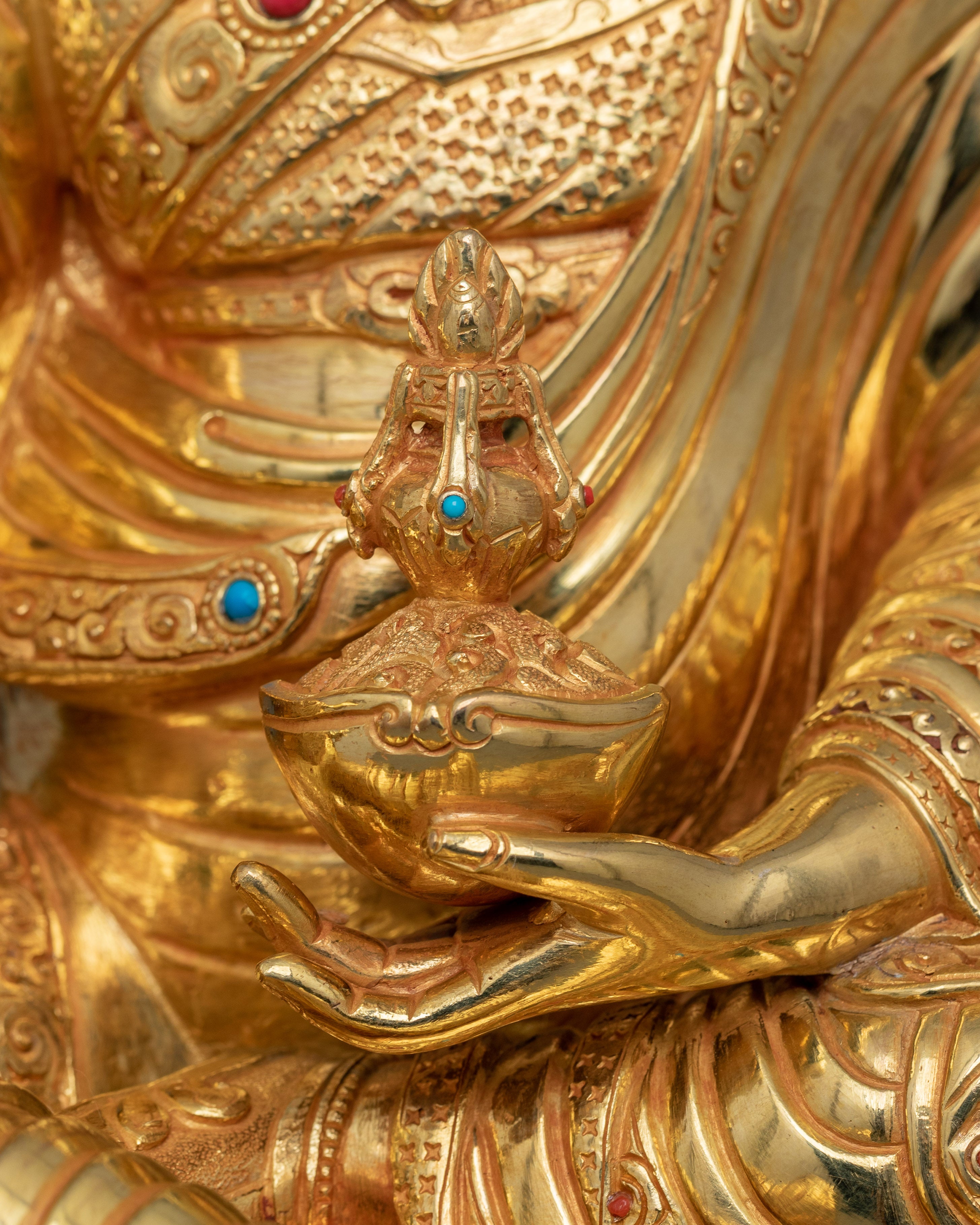 Handmade Tantric Deity Guru Rinpoche Statue | Master Of Tantras