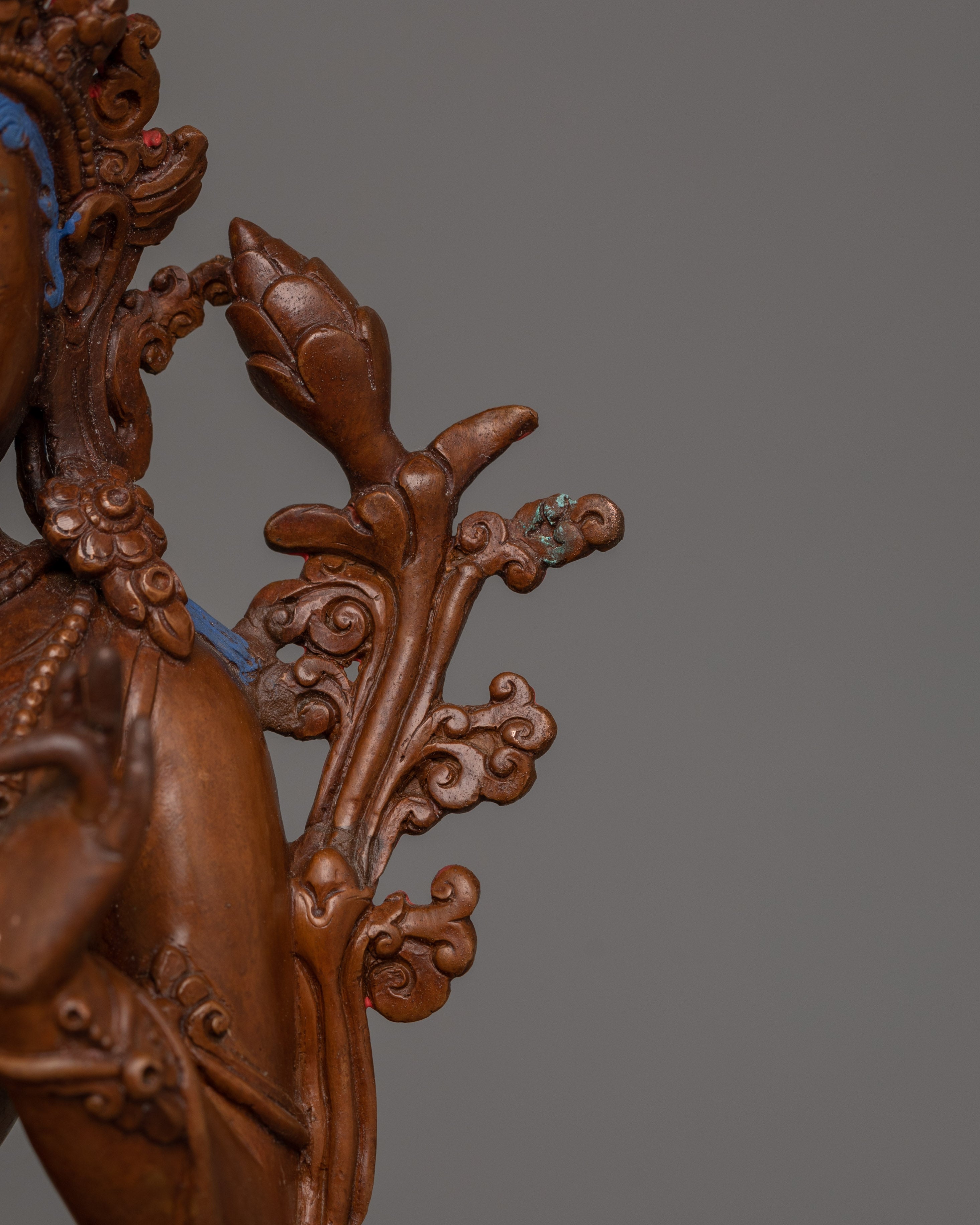 Tibetan Figurine of Female Deity Green Tara | A Symbol of Compassion and Protection