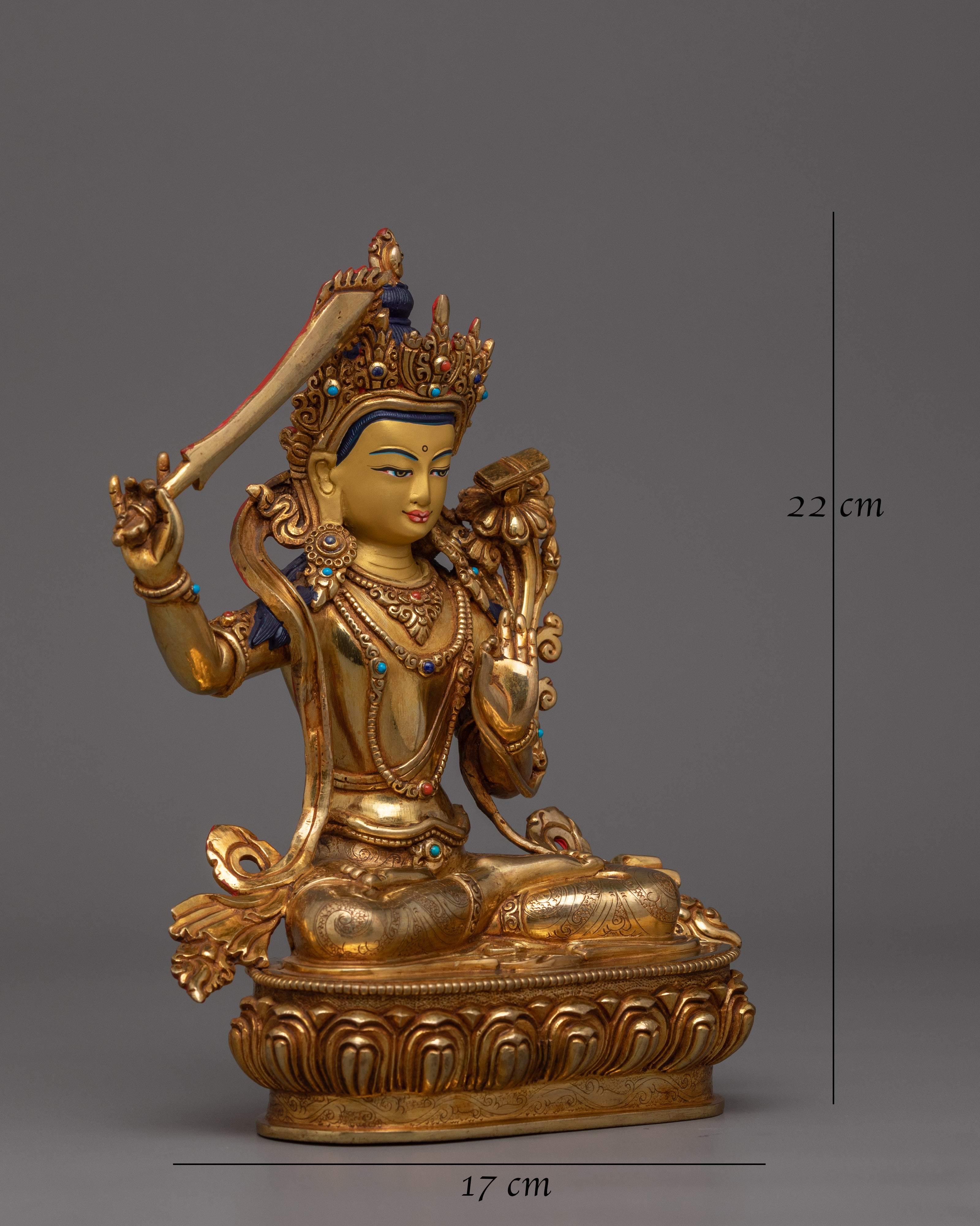 handmade-statue-of-bodhisattva-deity-manjushri