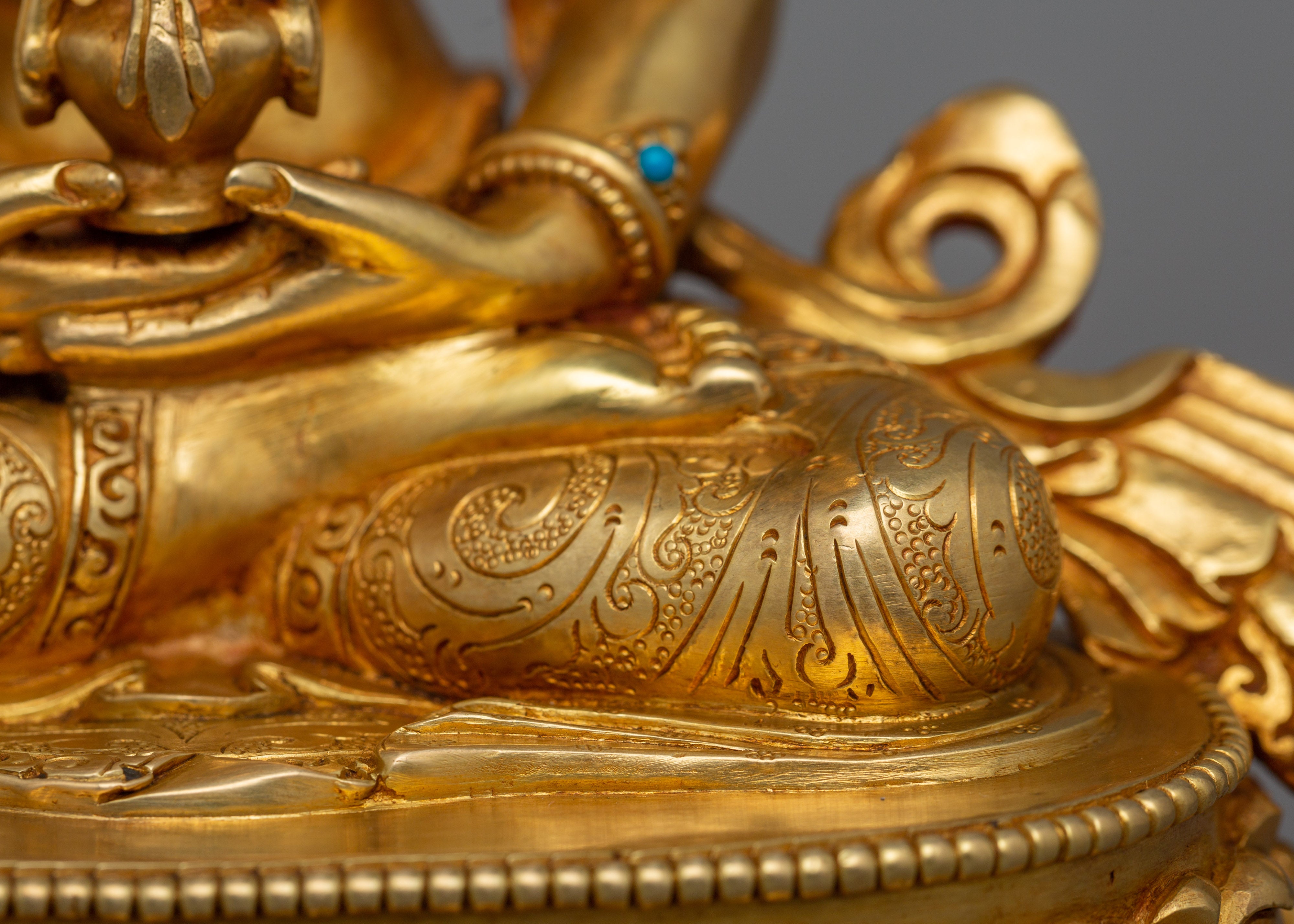 Handmade Statue of Tibetan Deity Amitayus | Compassion and Longevity