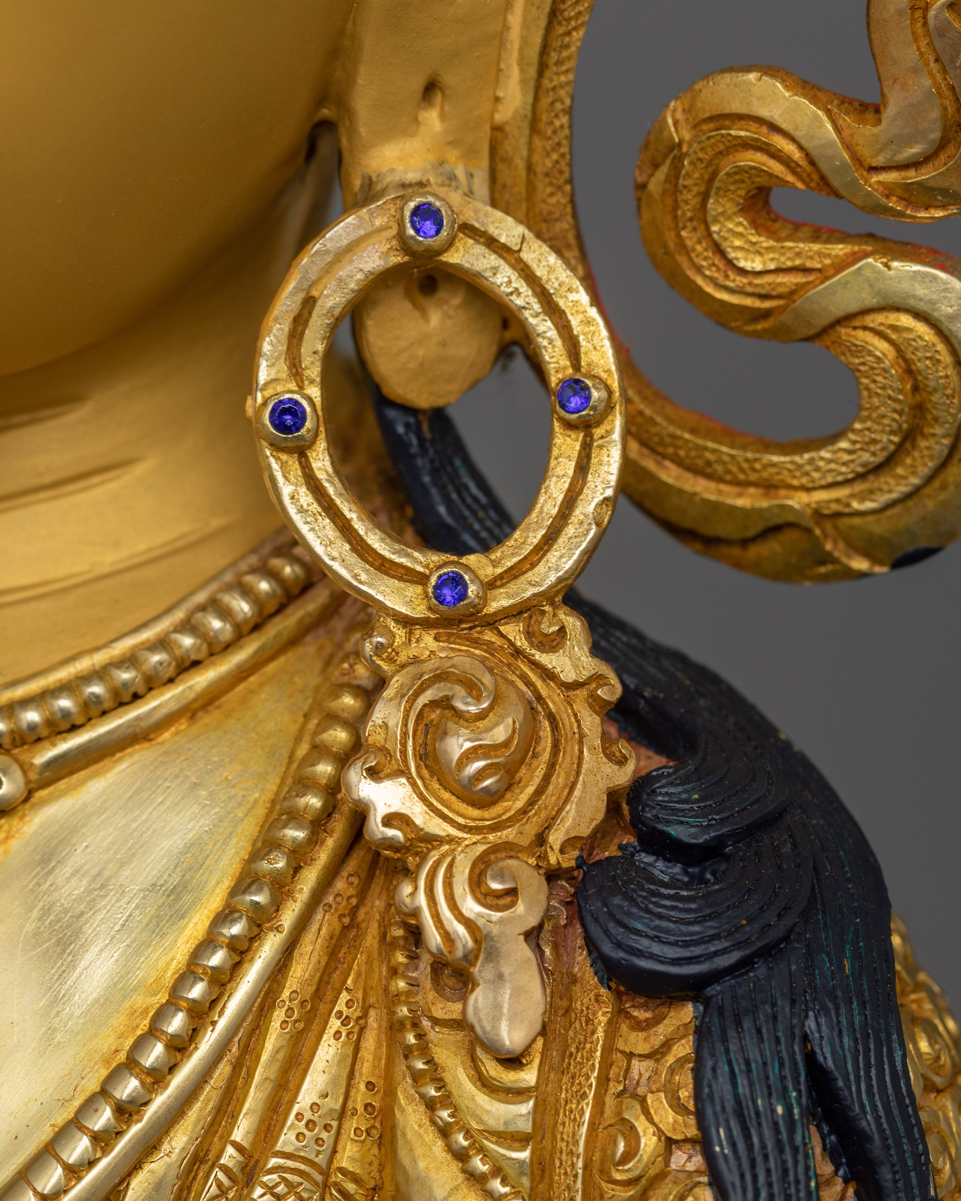 Handmade Golden Vajrasattva Statue | Traditional Himalayan Art