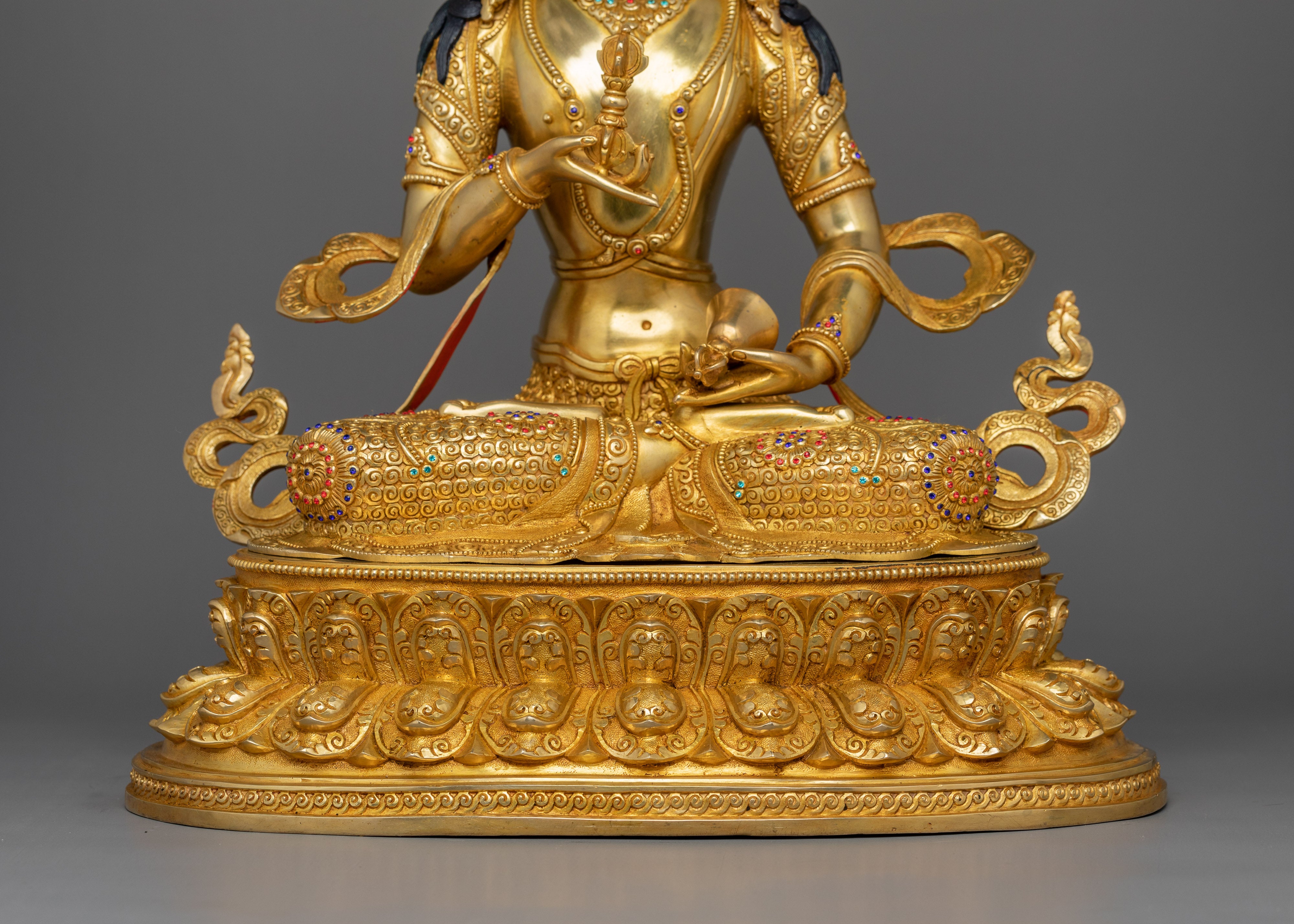 Handmade Golden Vajrasattva Statue | Traditional Himalayan Art