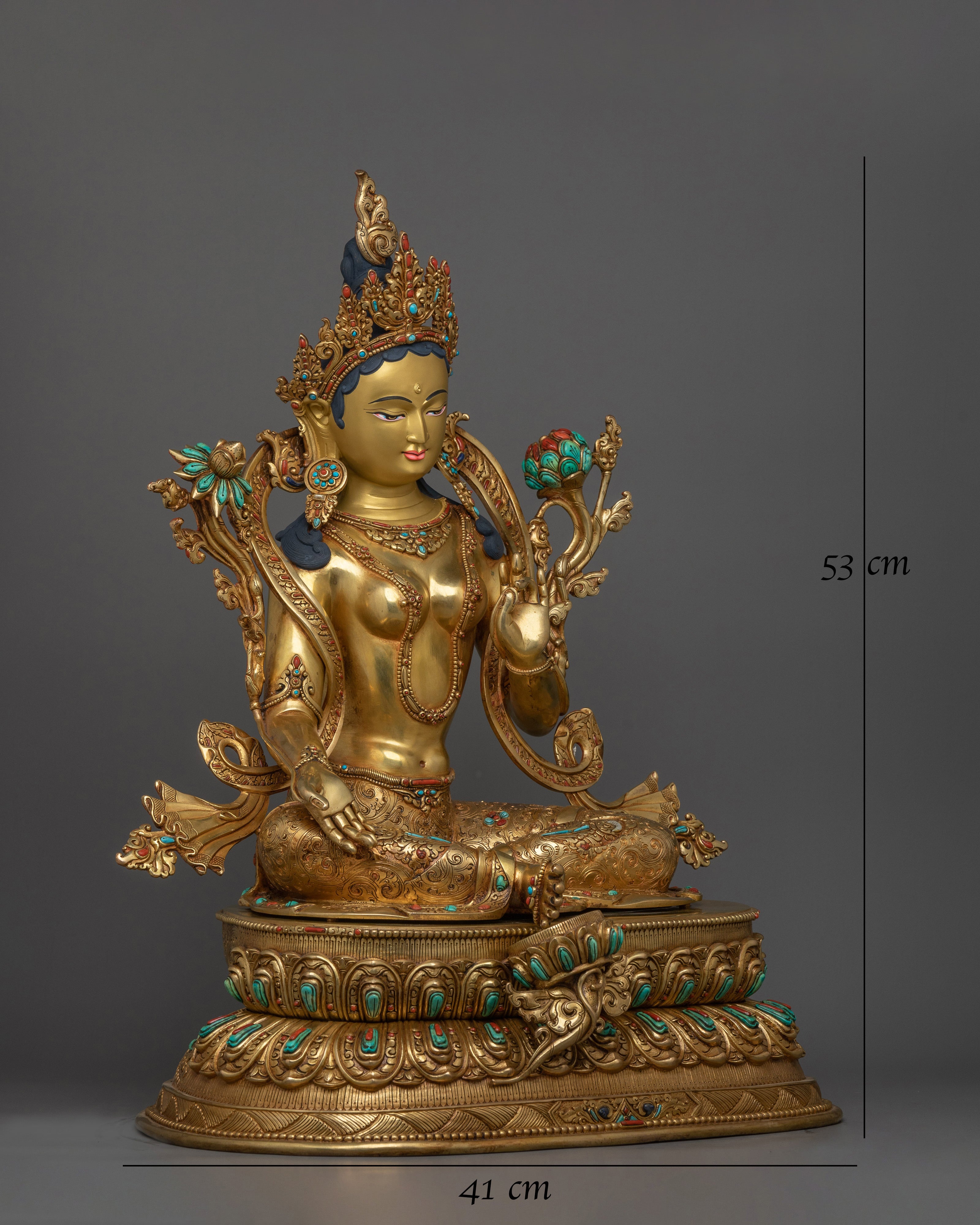 Beautiful Golden Green Tara