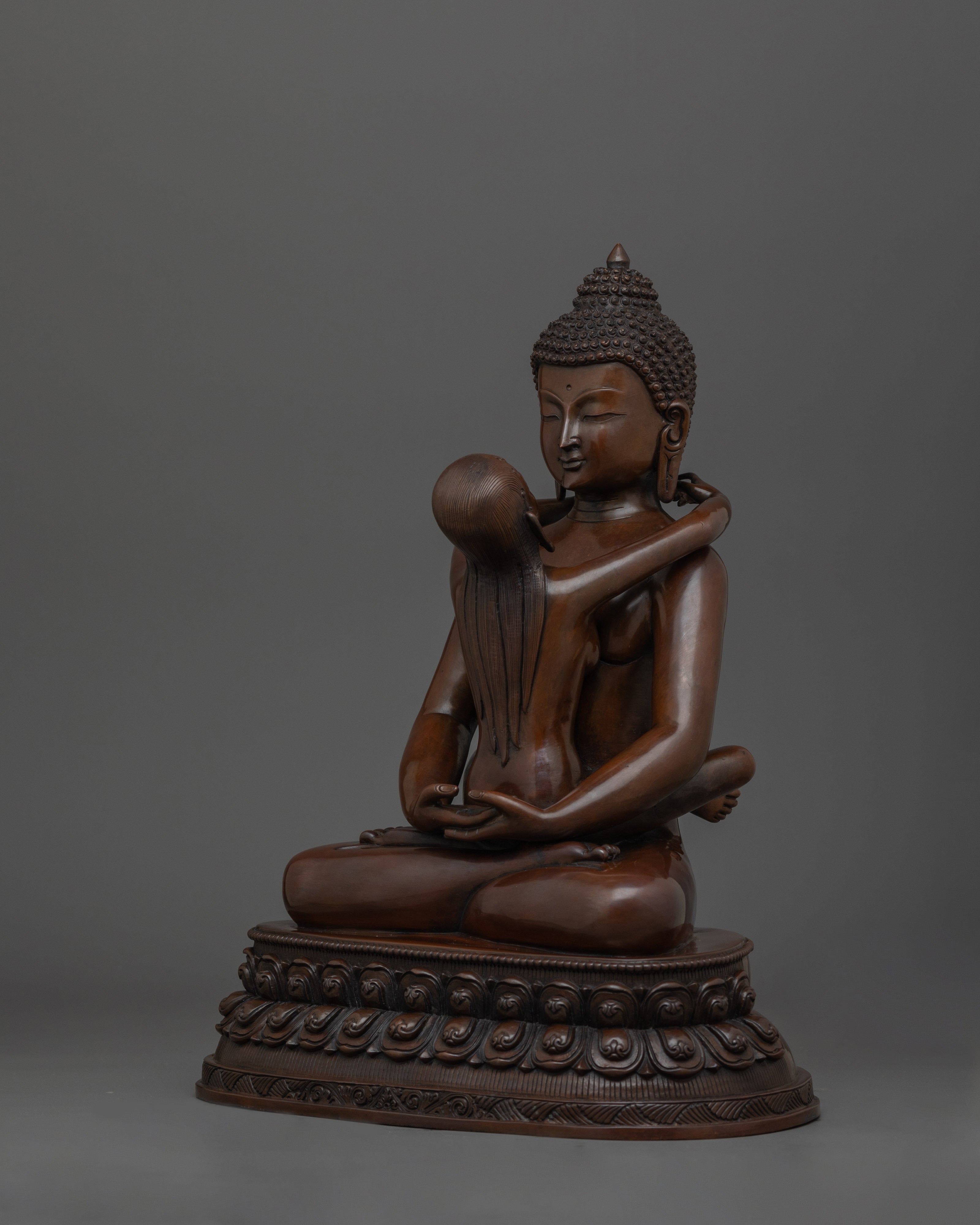 SamanthaBhadra with Consort Statue | Traditional Himalayan Art