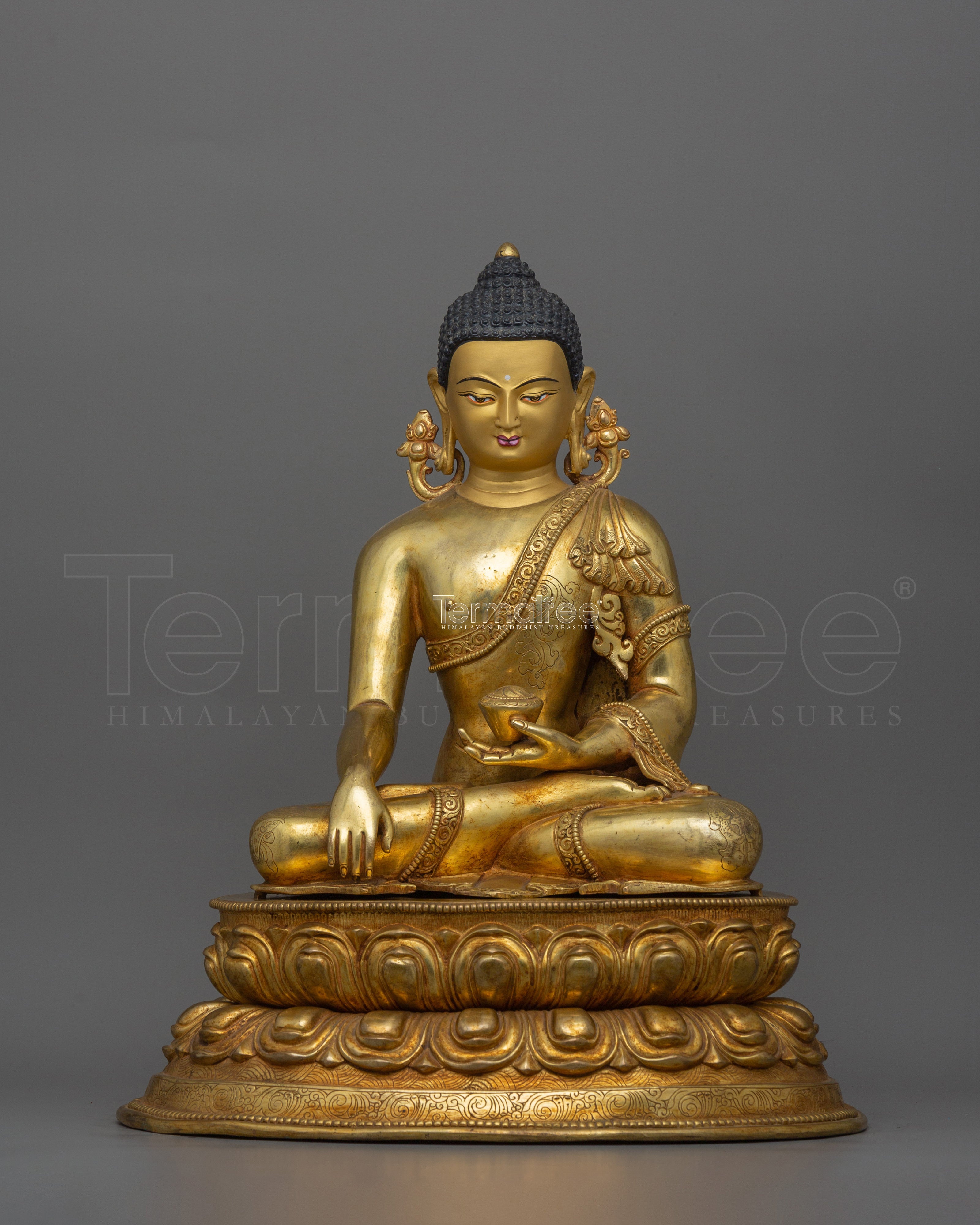 24K Golden Shakyamuni Buddha Statue | Also Known as Gautam Buddha