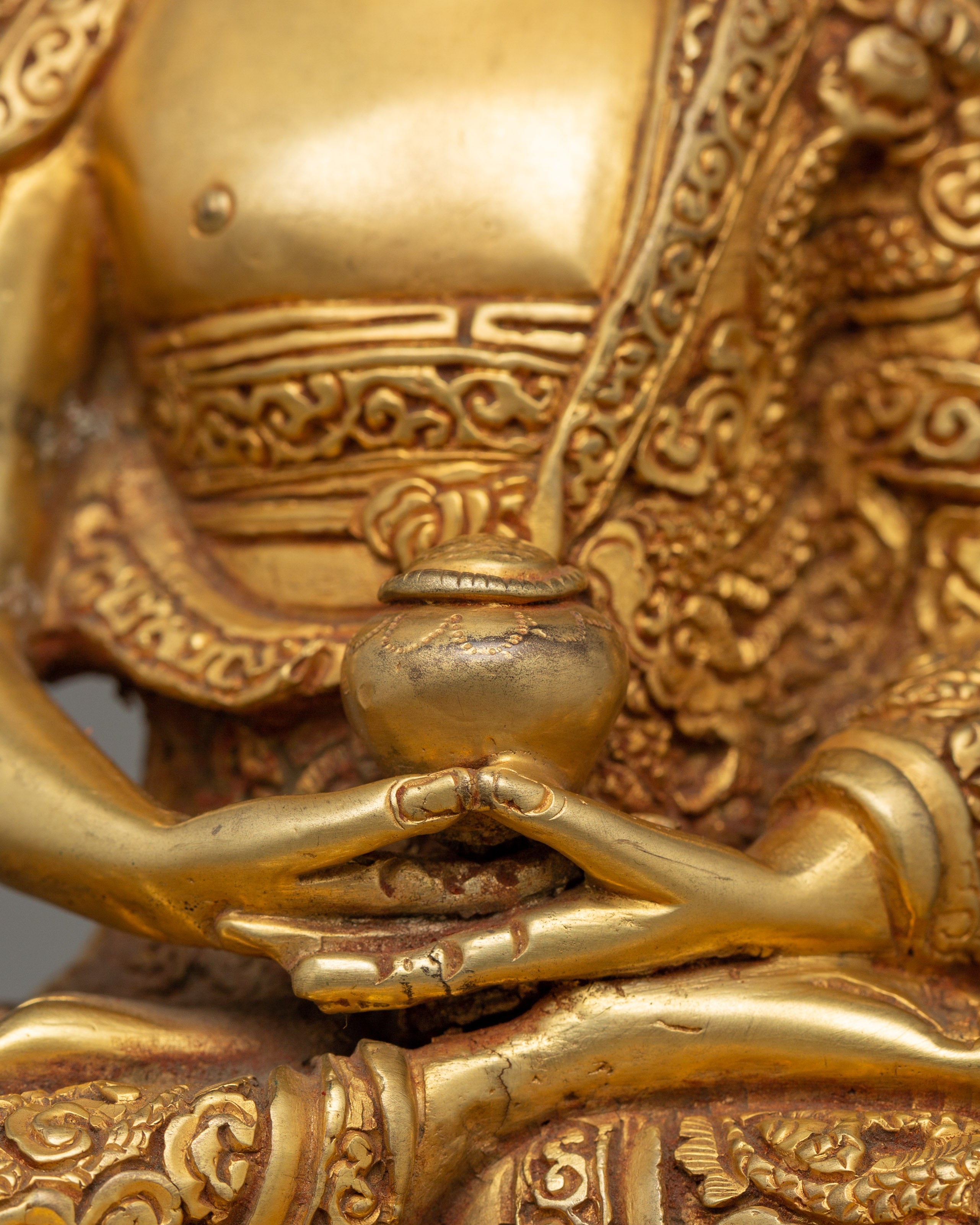 Handmade Enlightenment Buddha Amitabha Statue | Traditional Himalayan Art