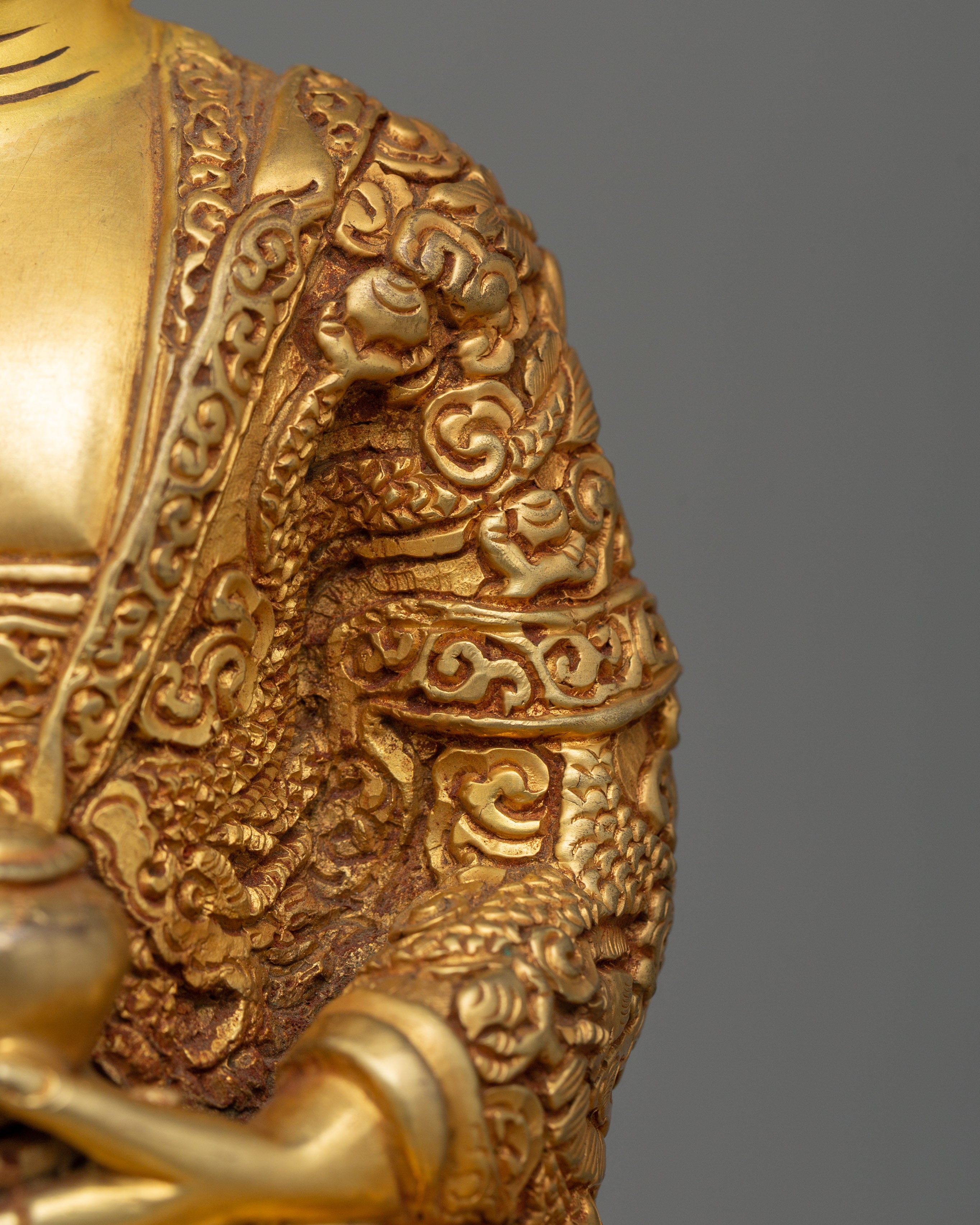 Handmade Enlightenment Buddha Amitabha Statue | Traditional Himalayan Art