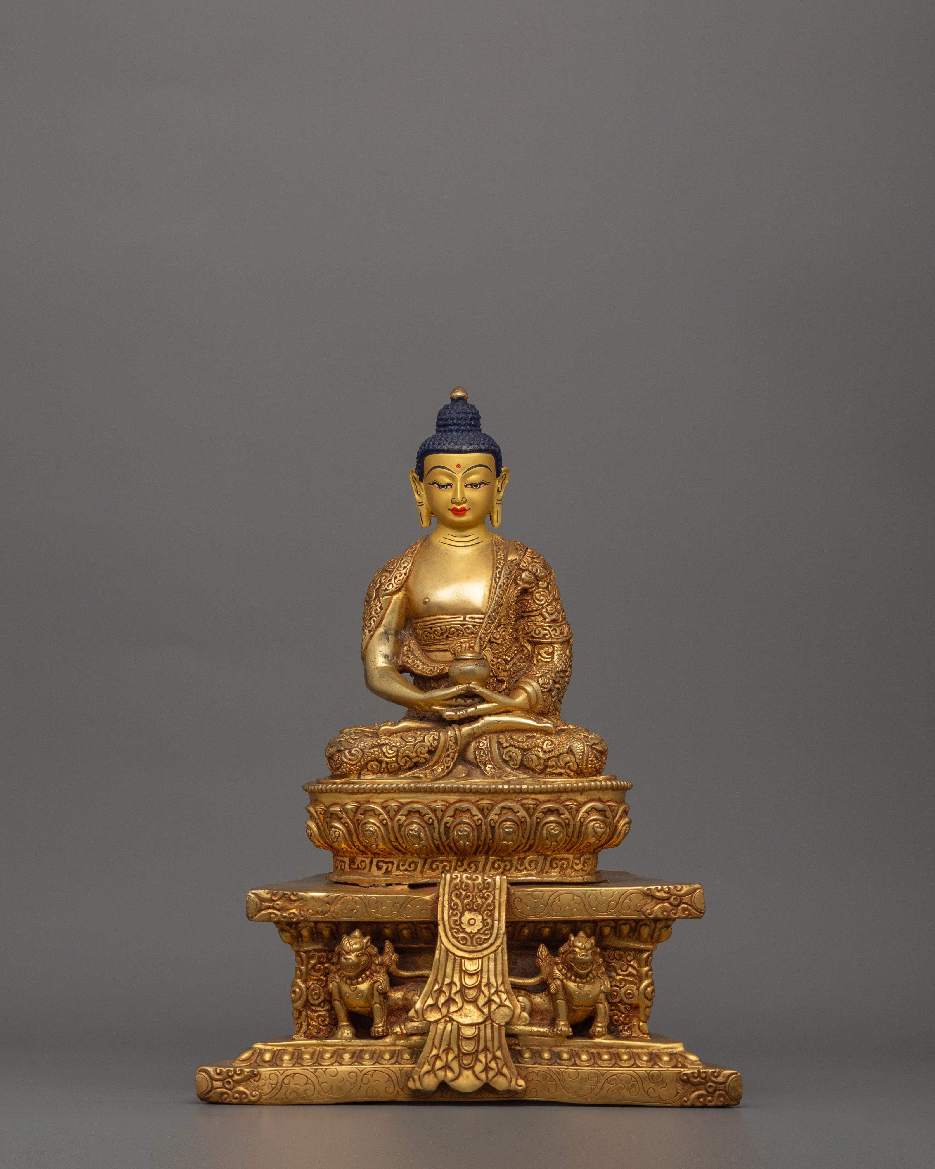 Handmade Enlightenment Buddha Amitabha Statue | Traditional Himalayan Art