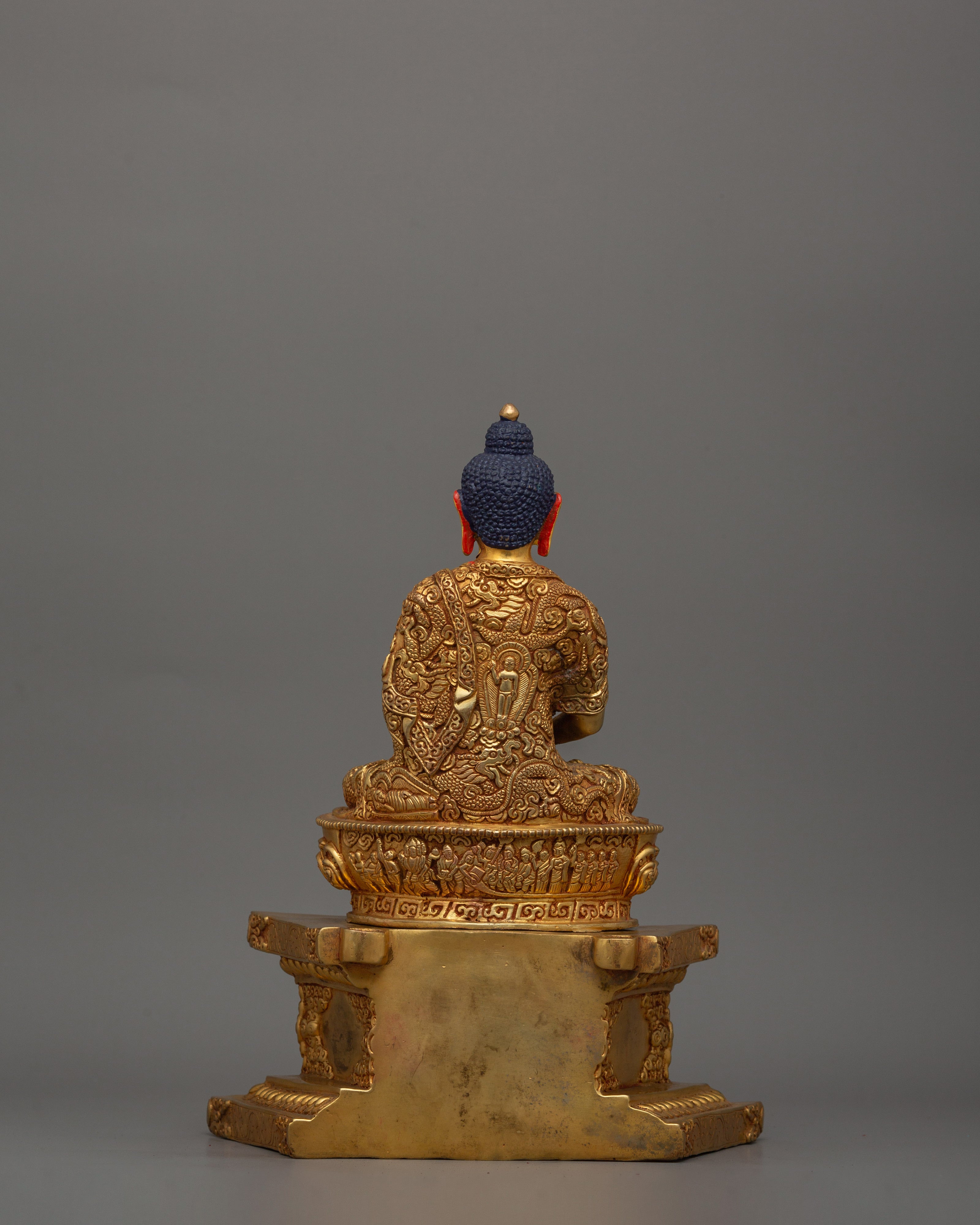 Handmade Enlightenment Buddha Amitabha Statue | Traditional Himalayan Art