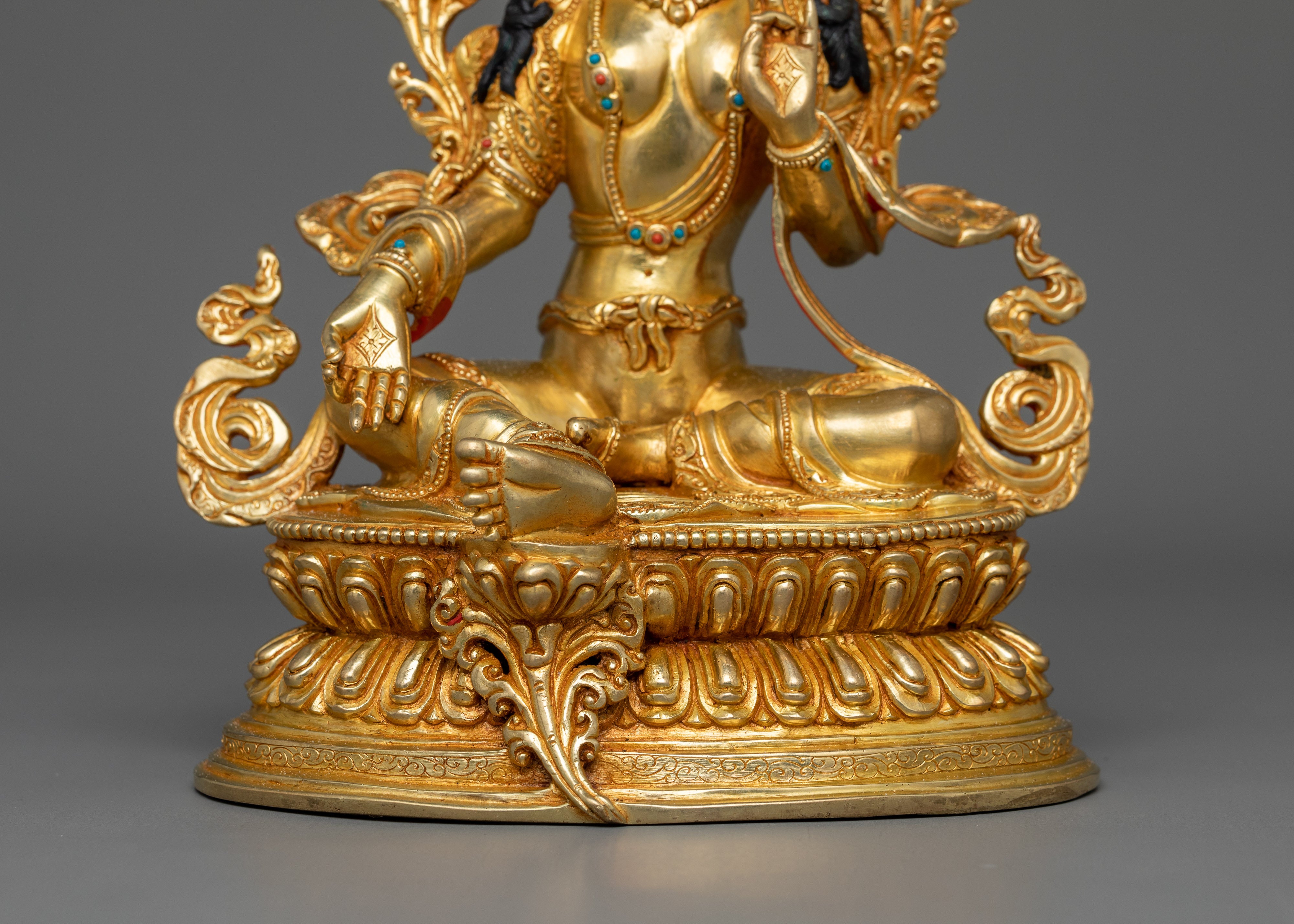Beautiful Female Deity Green Tara | The Compassionate Mother