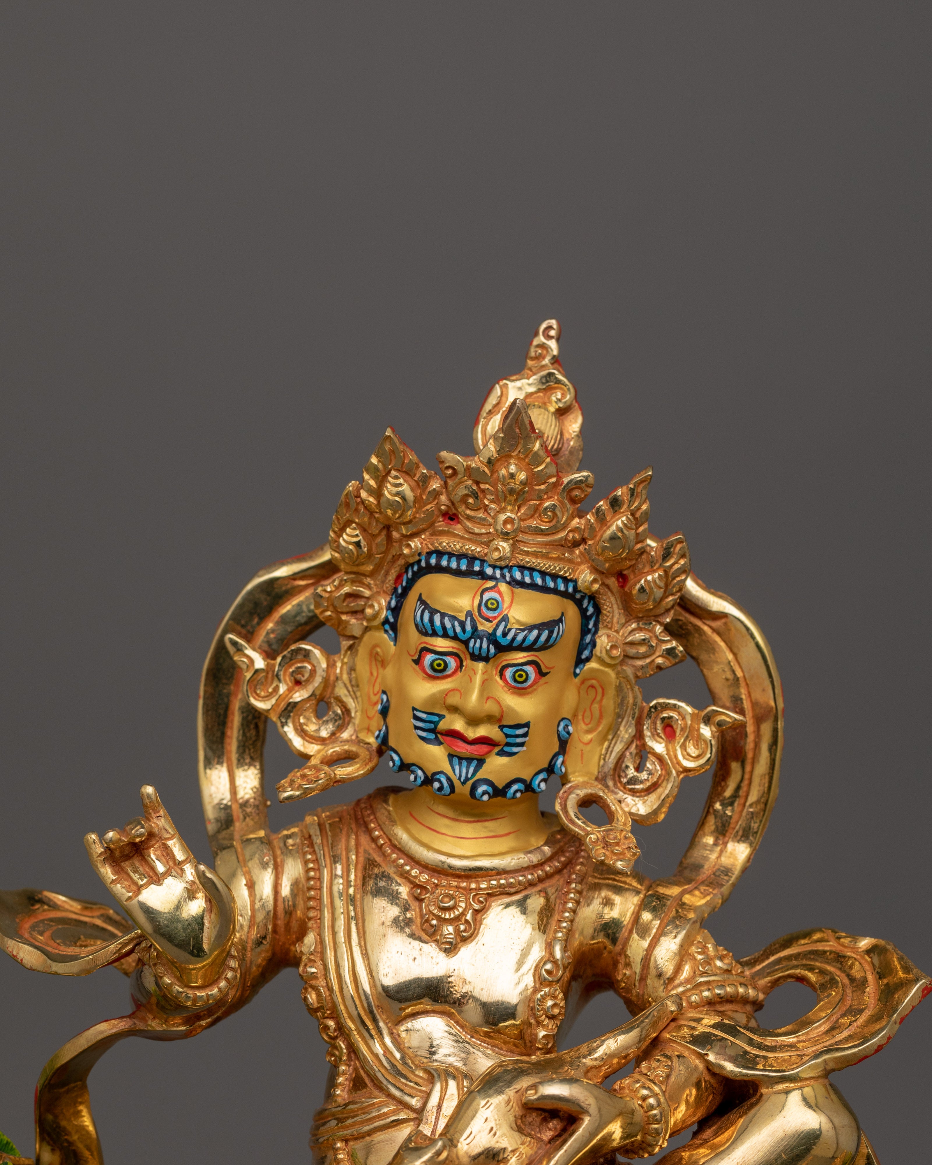 Traditional Statue of Namtoshe with Lion | The Guardian of Wealth and Prosperity