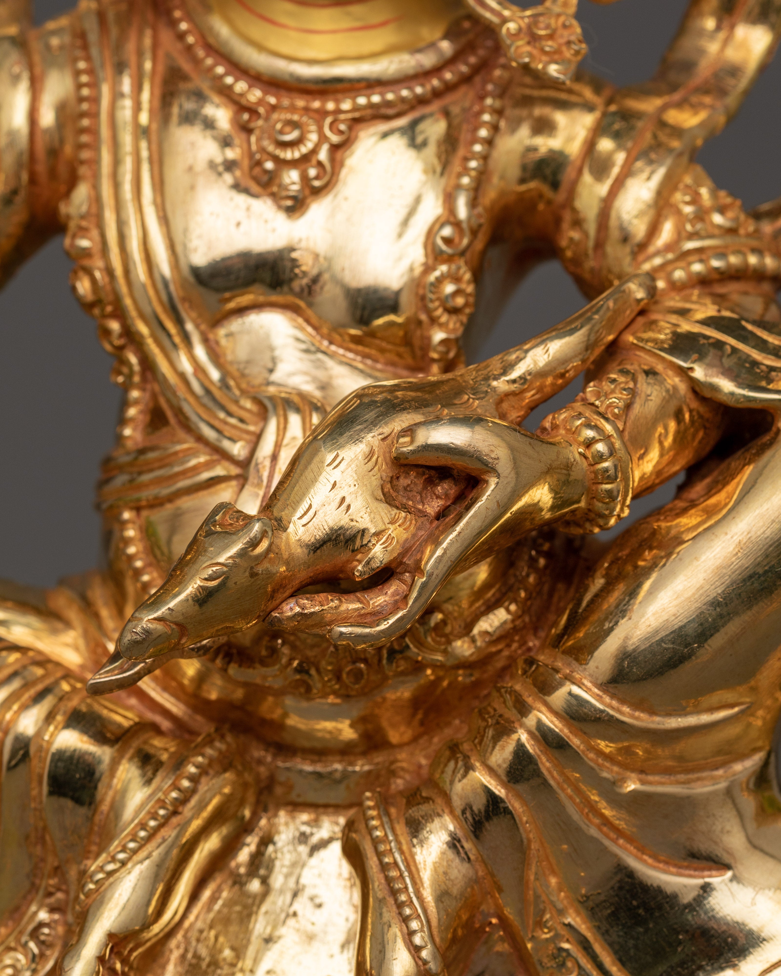 Traditional Statue of Namtoshe with Lion | The Guardian of Wealth and Prosperity