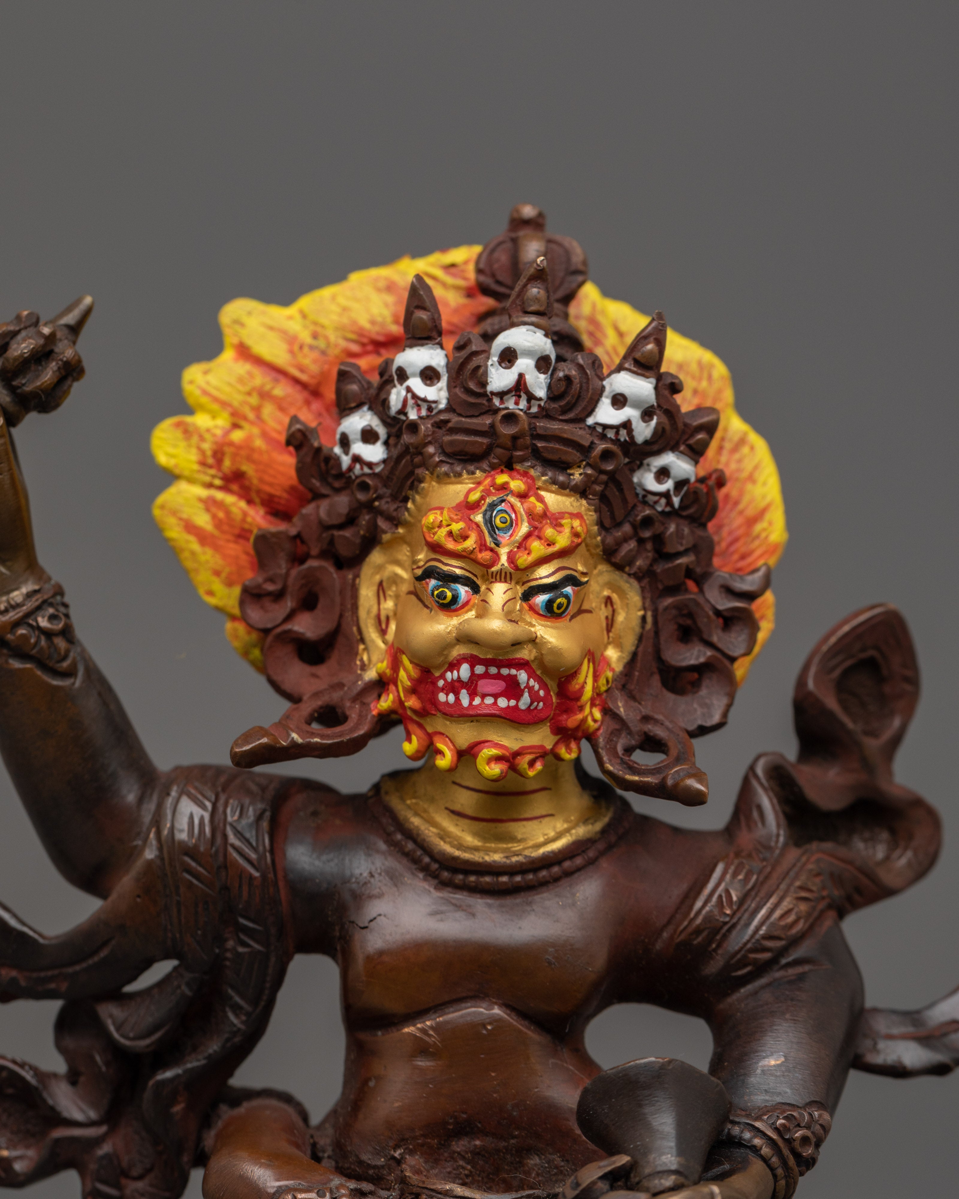 Statue of Wrathful Deity Mahakala | Protector of the Dharma Statue
