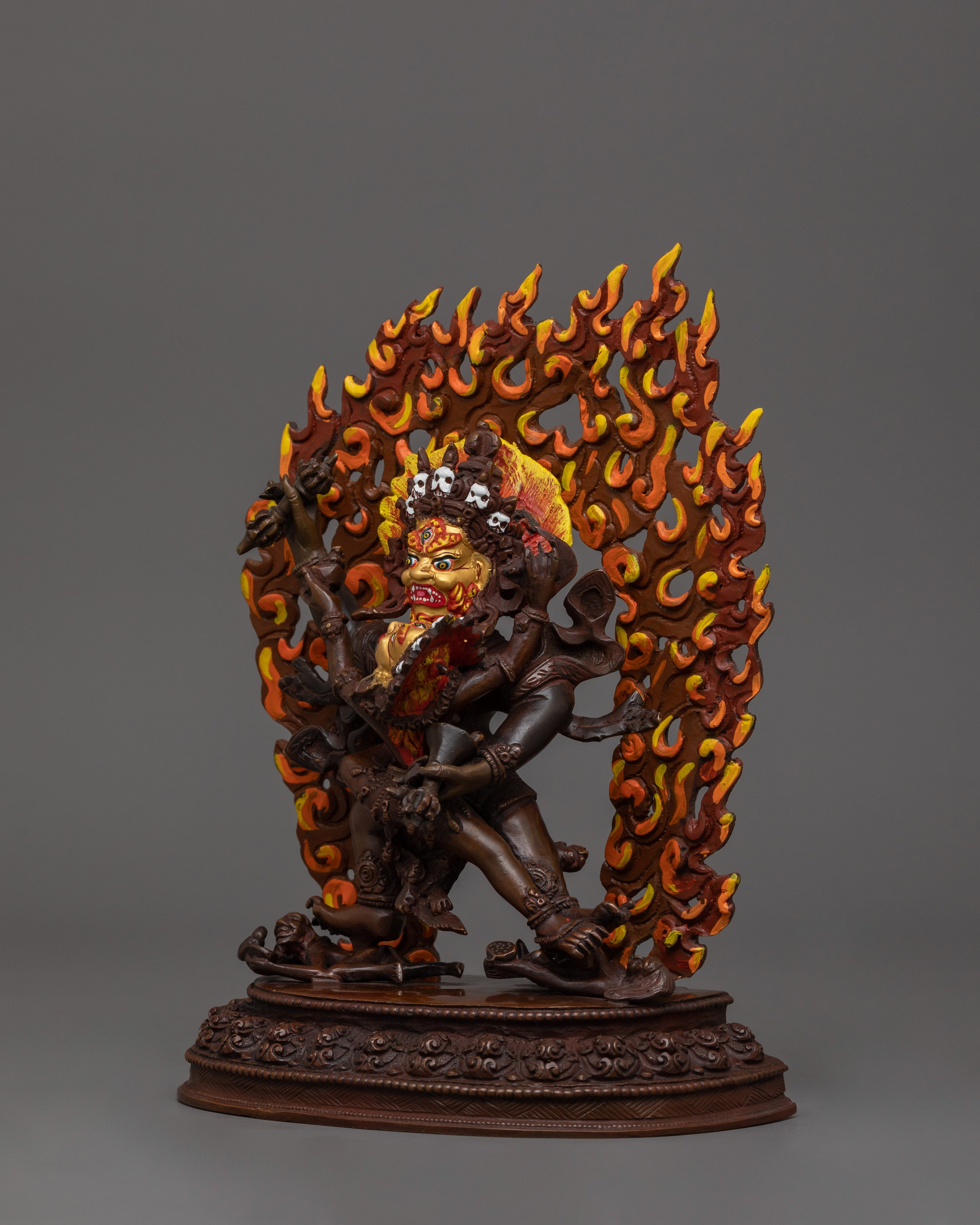 Statue of Wrathful Deity Mahakala | Protector of the Dharma Statue